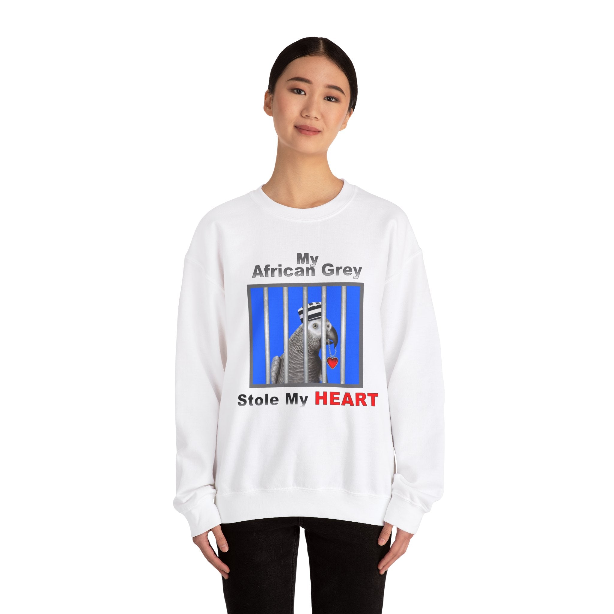 Stole My Heart African Grey Sweatshirt