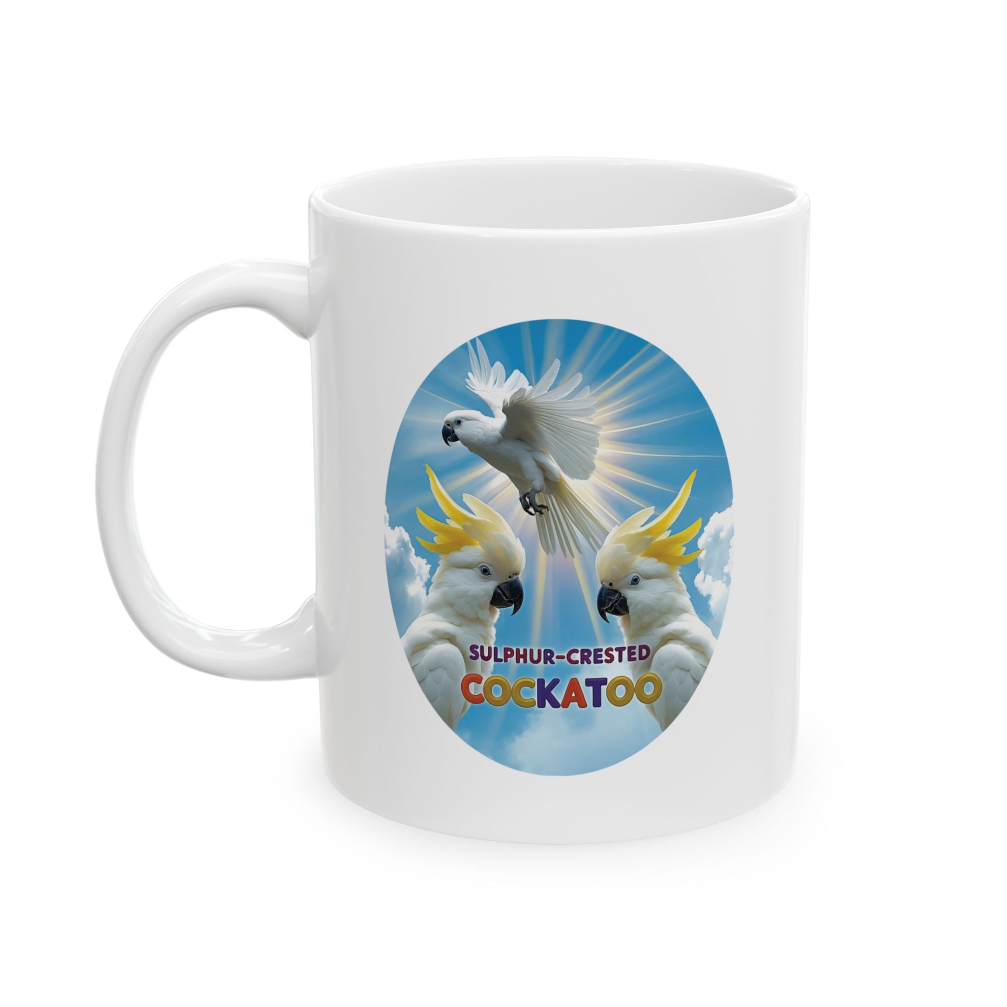 Sulphur-Crested Cockatoo Flying Mug