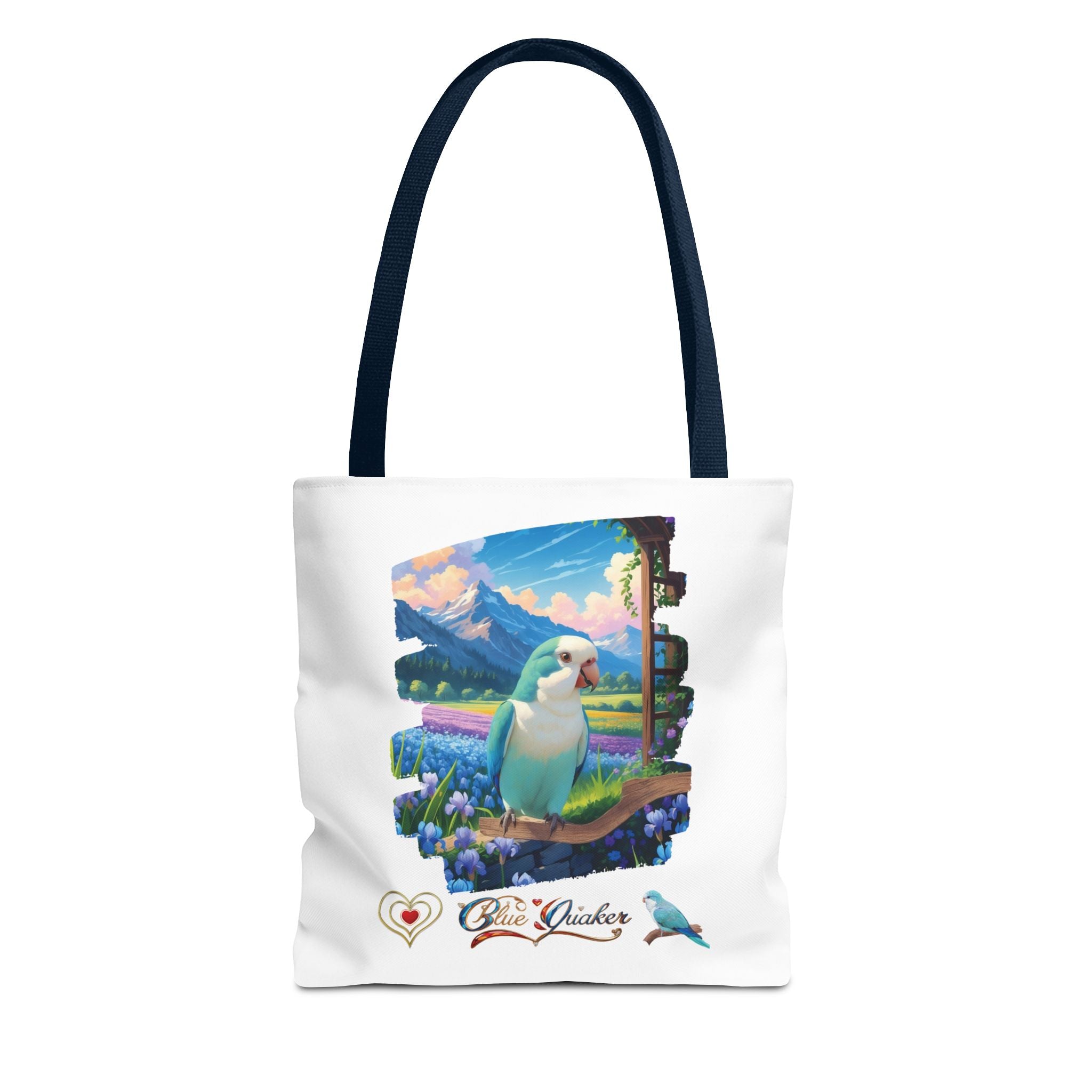 Blue Quaker Wildflower Tote Bag