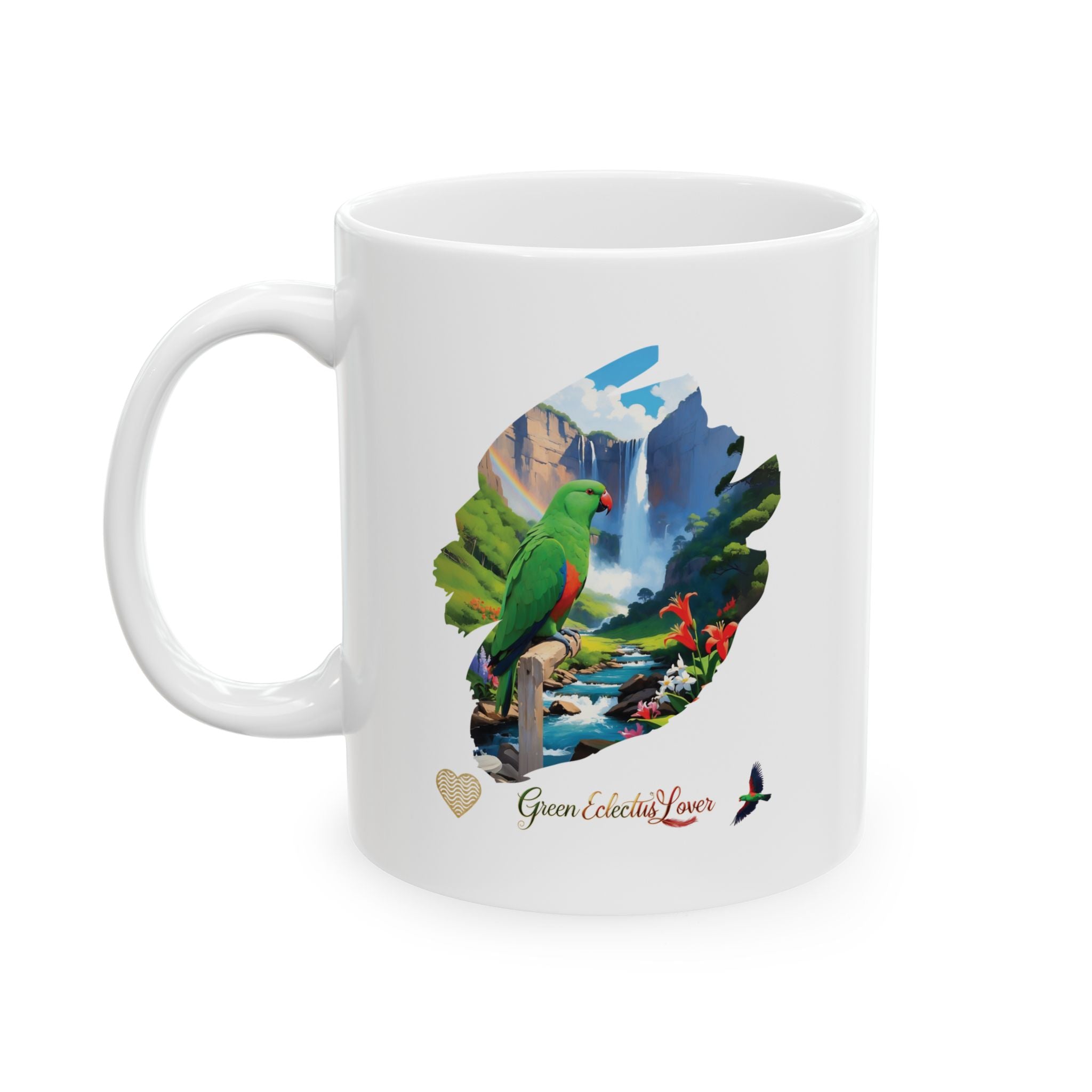 Green Eclectus Mug