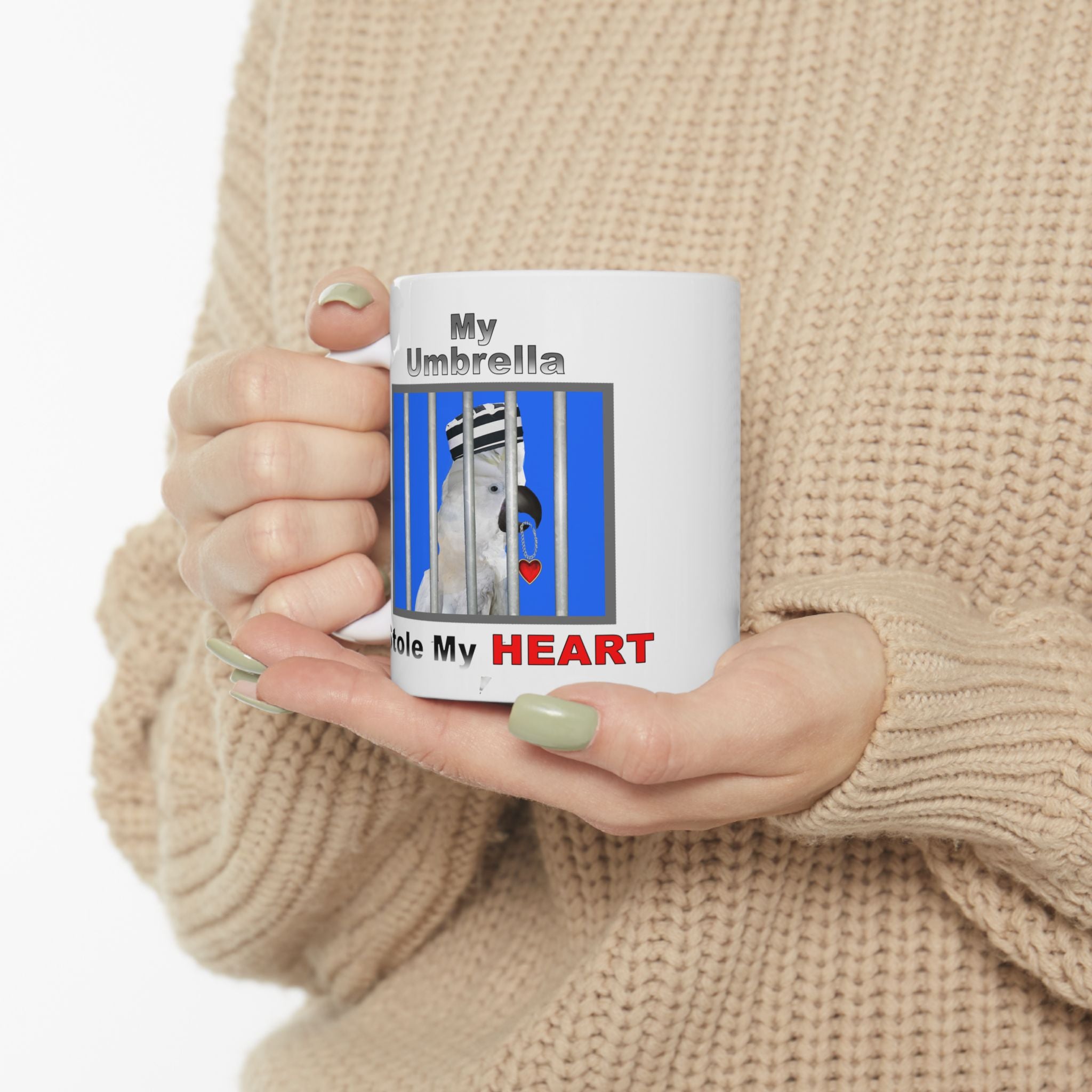 My Umbrella Stole My Heart Jailbird Mug