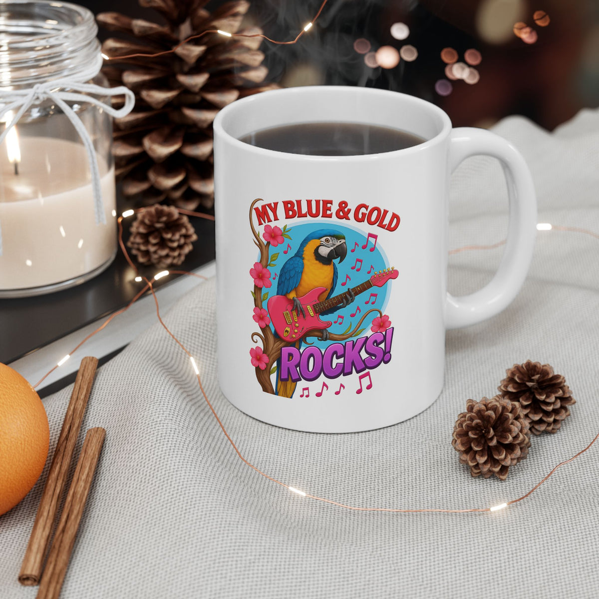 My Blue & Gold Rocks Mug