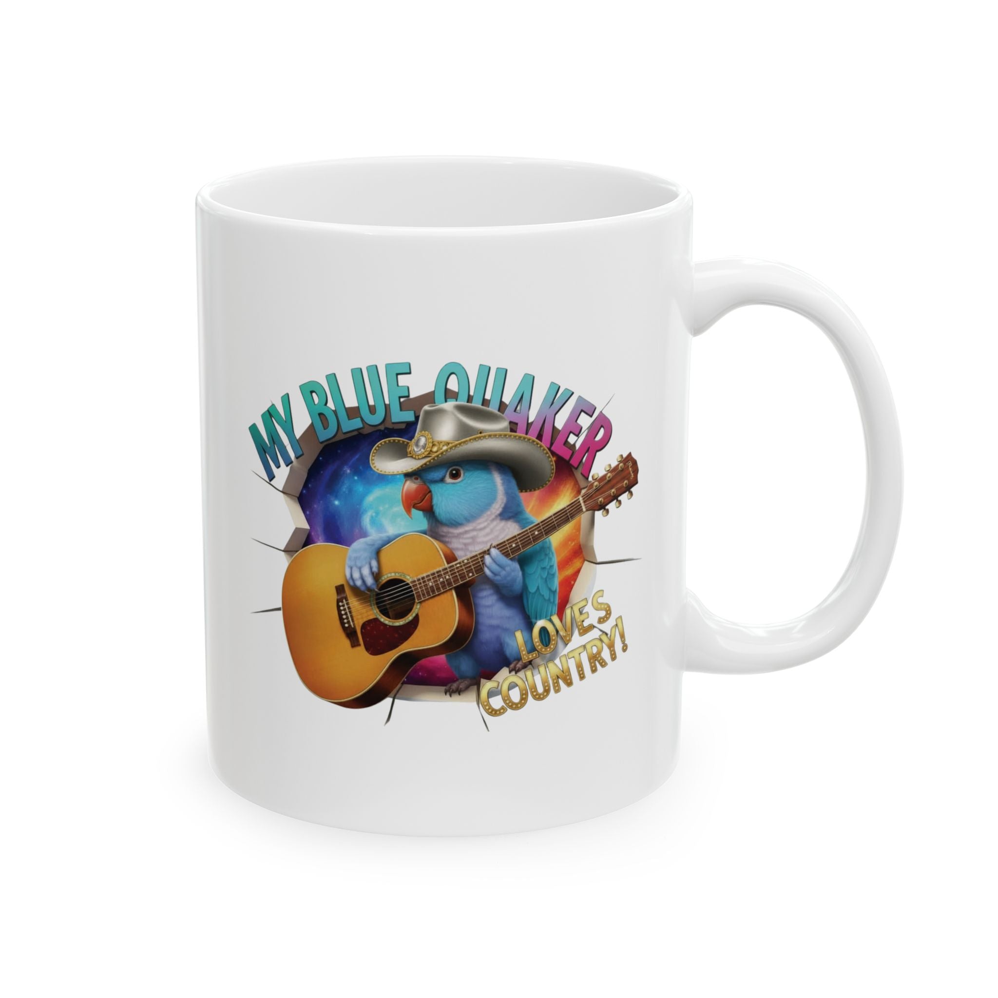 Blue Quaker Loves Country Mug