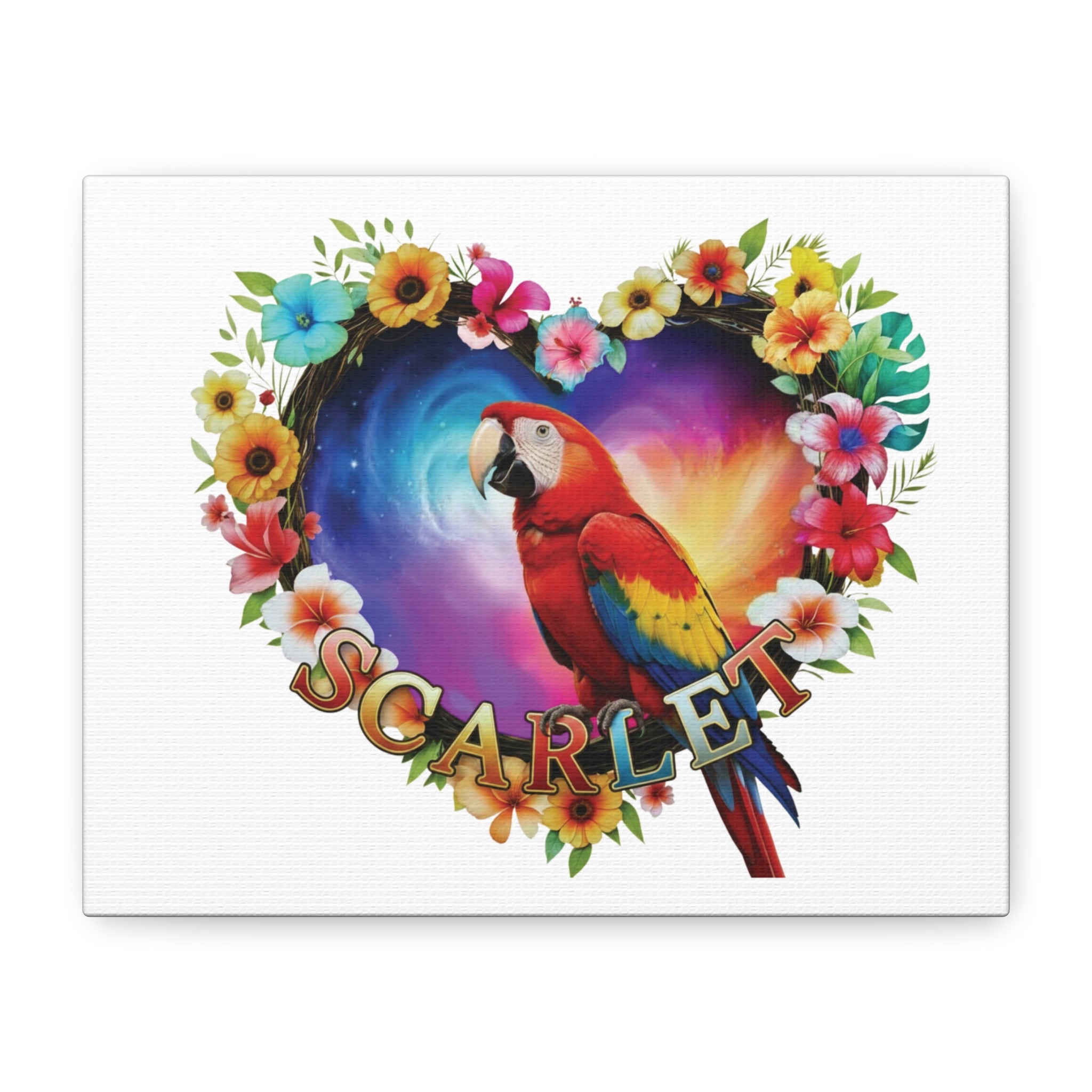Red Scarlet Parrot Wall-Hanging