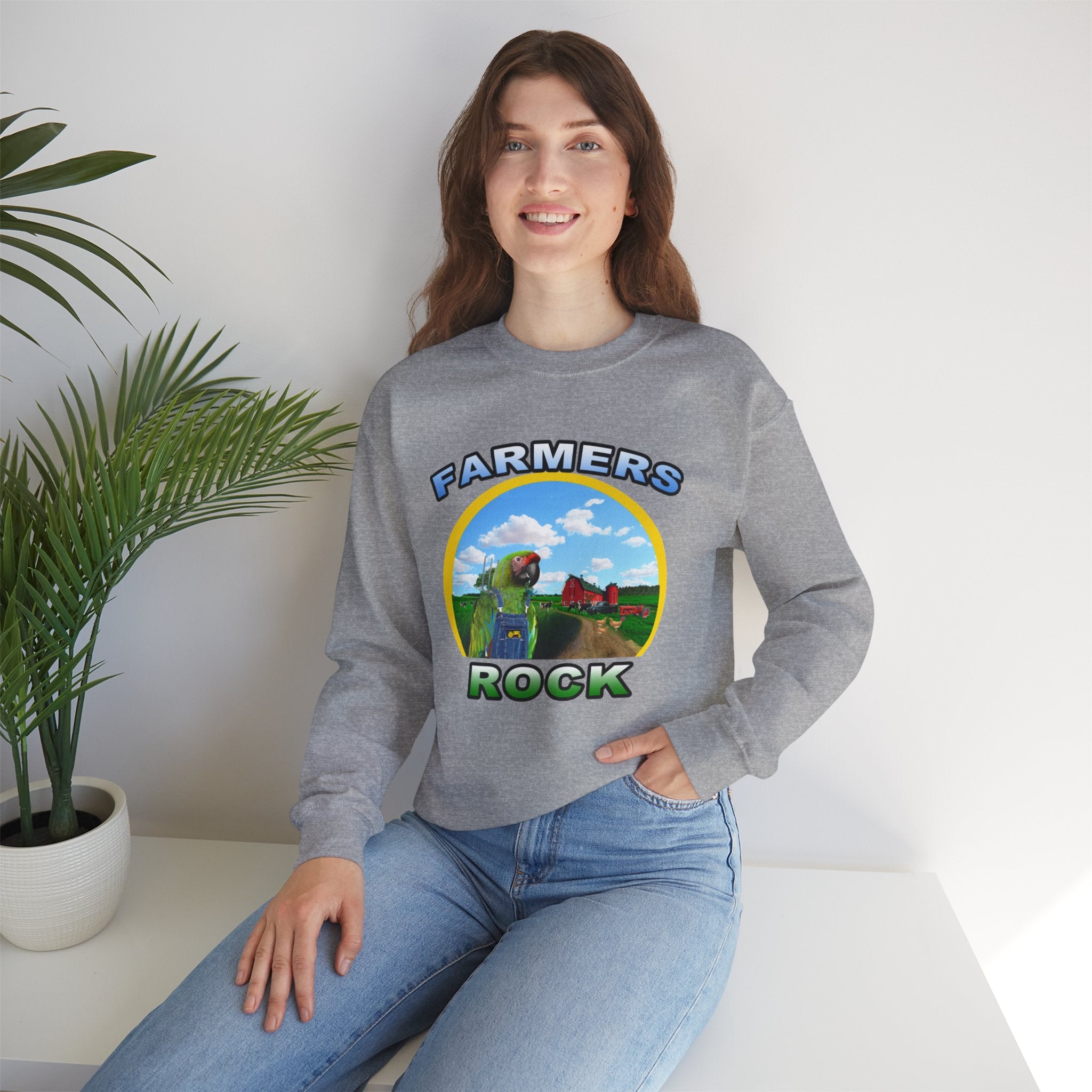 Farmers Rock Military Sweatshirt