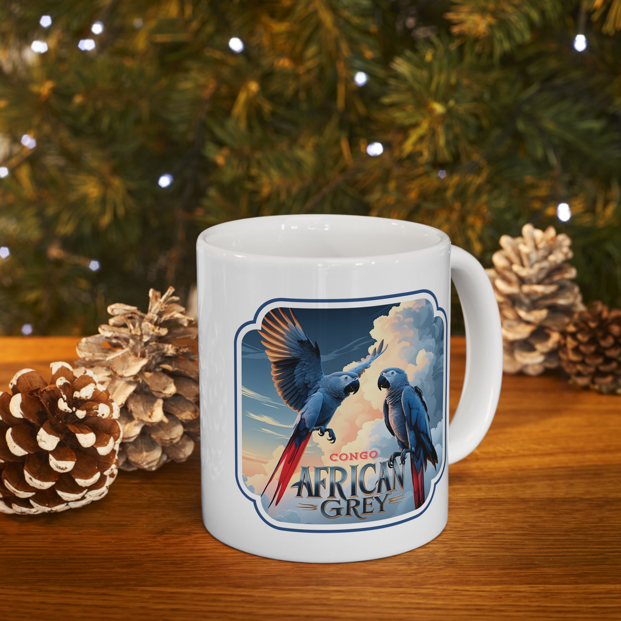 African Grey Lover Ceramic Mug