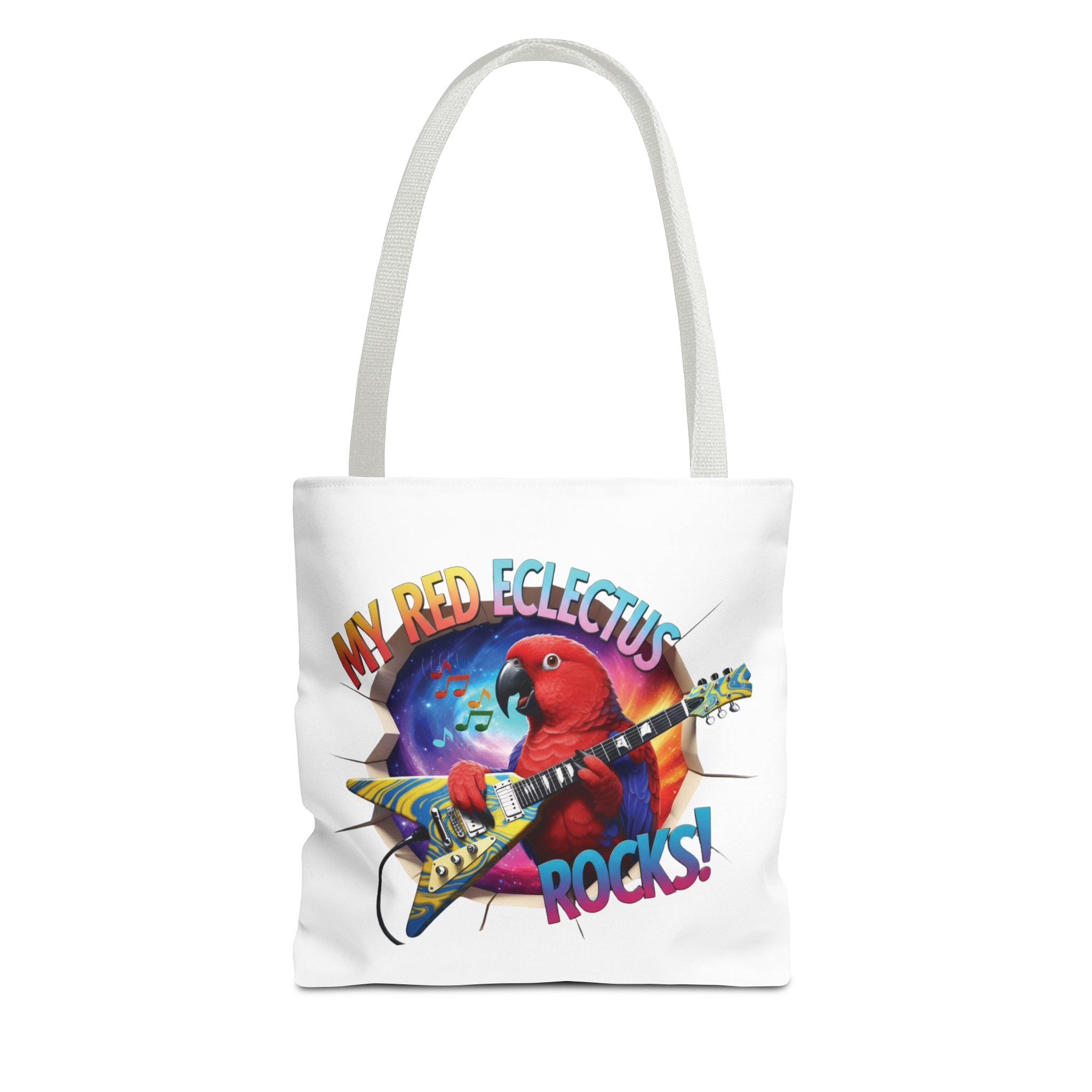 Red Eclectus Breakthrough Tote Bag