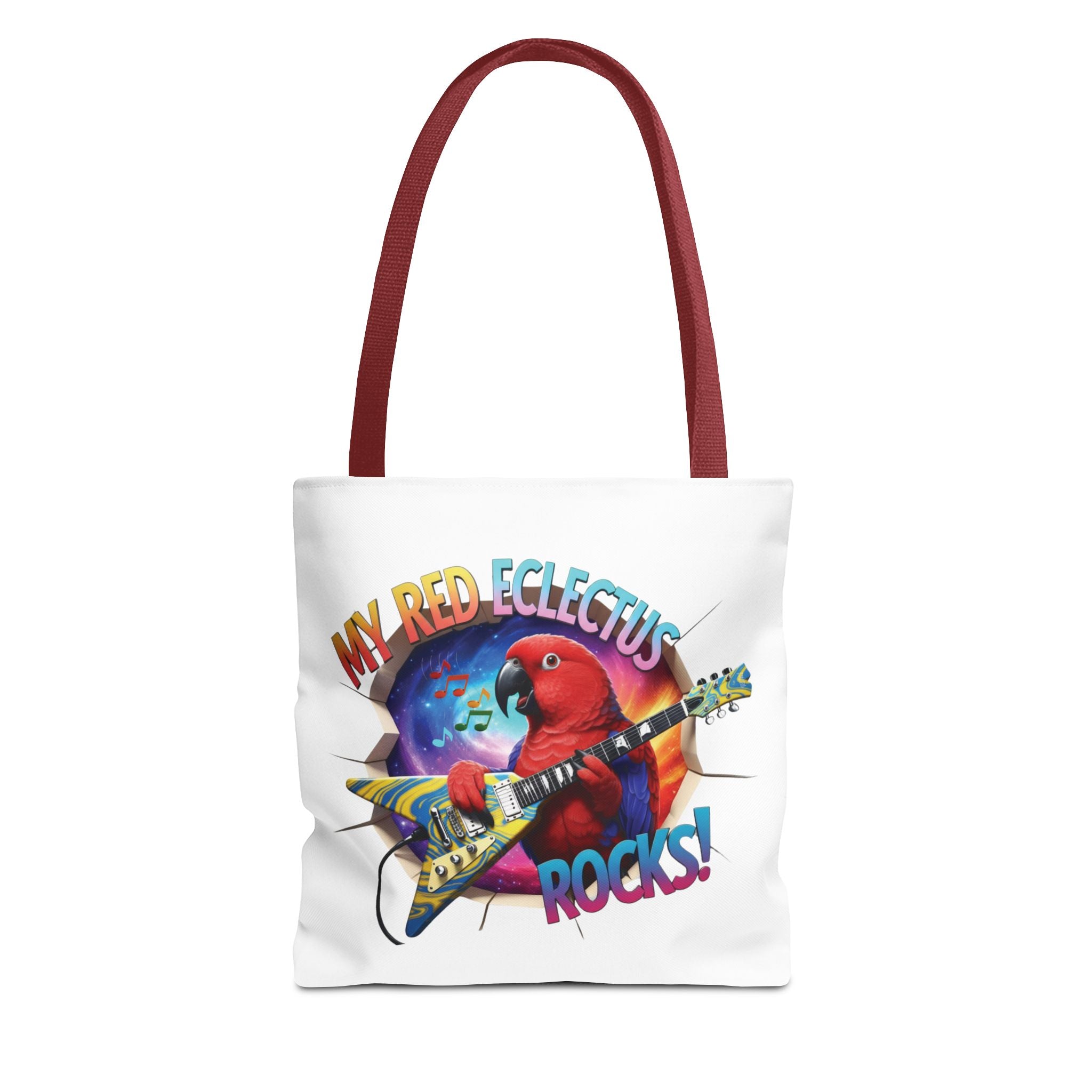 Red Eclectus Breakthrough Tote Bag