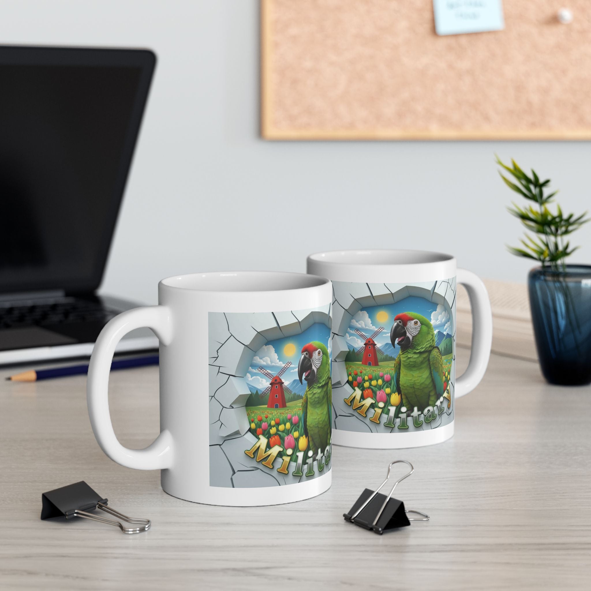 Military Meadow Scenic Mug