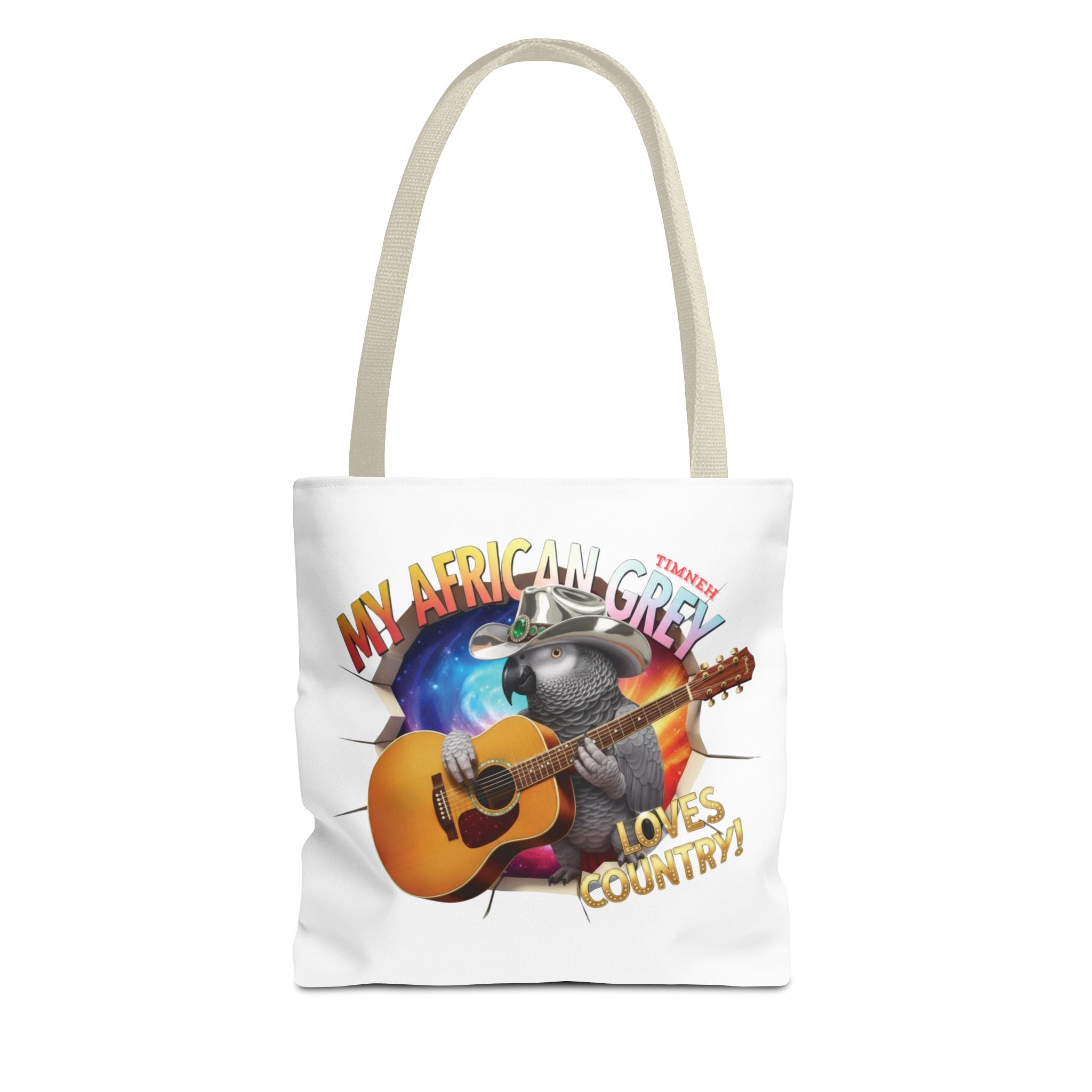 African Grey Timneh Loves Country Tote Bag