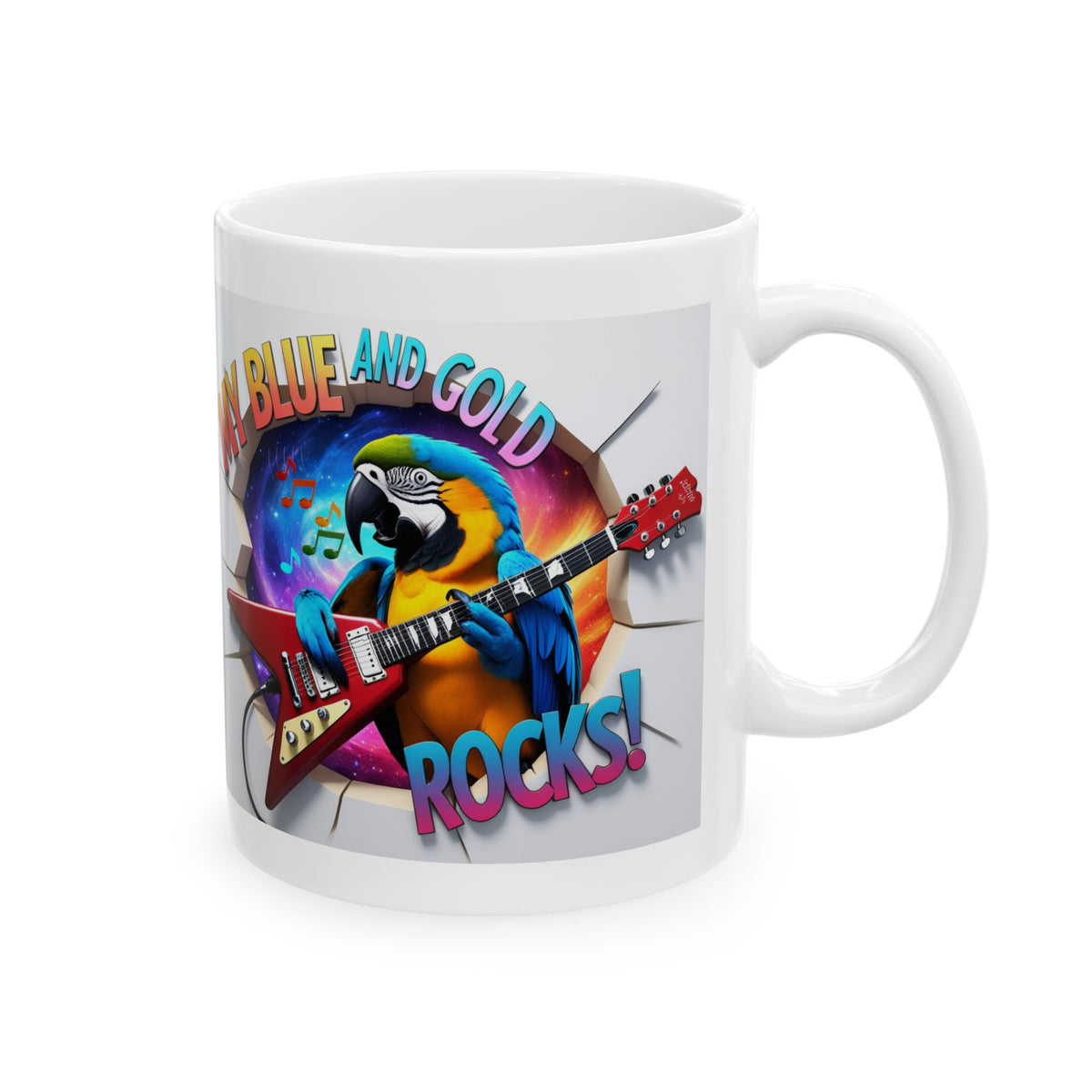 My Blue and Gold Rocks Mug