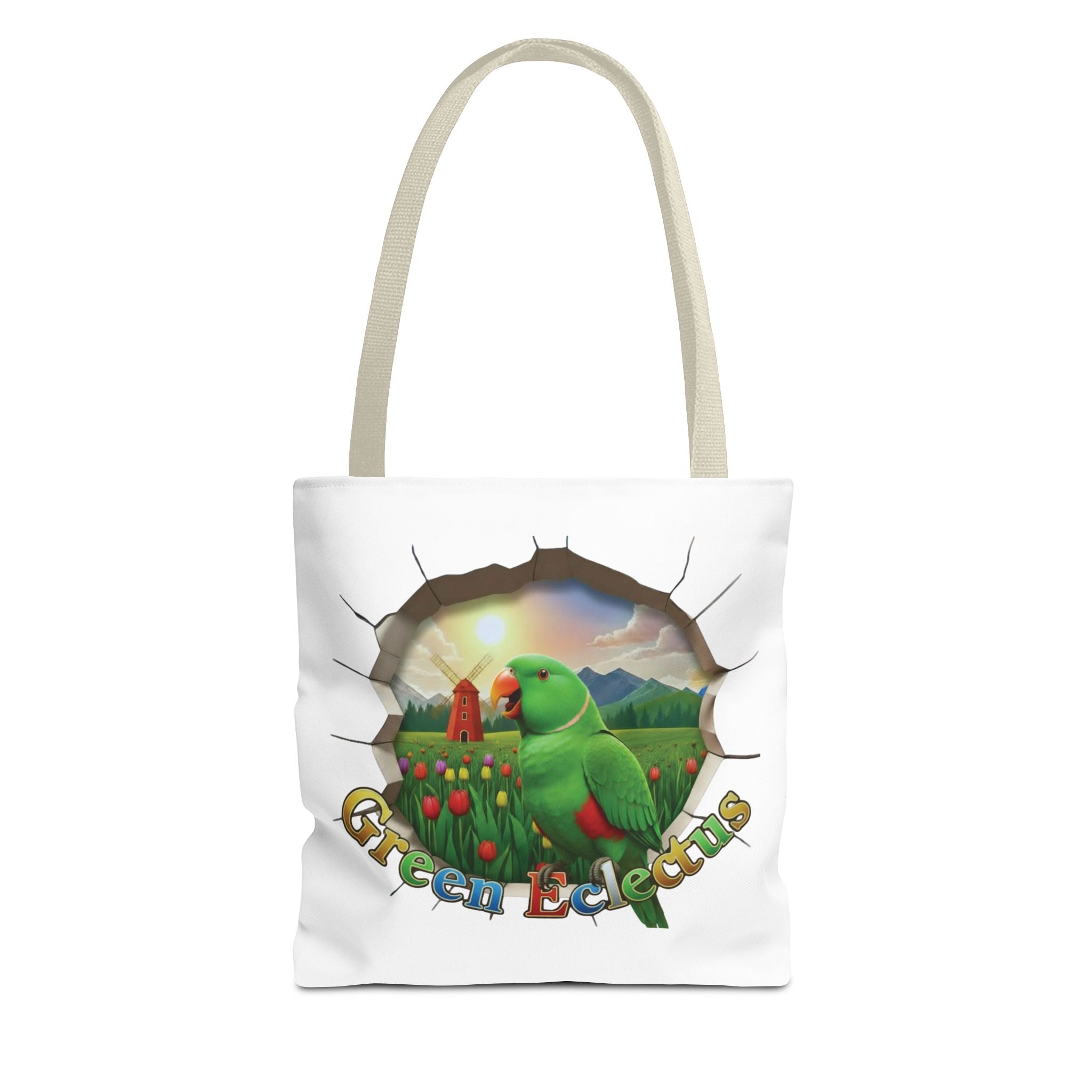Green Eclectus Breakthrough Tote Bag
