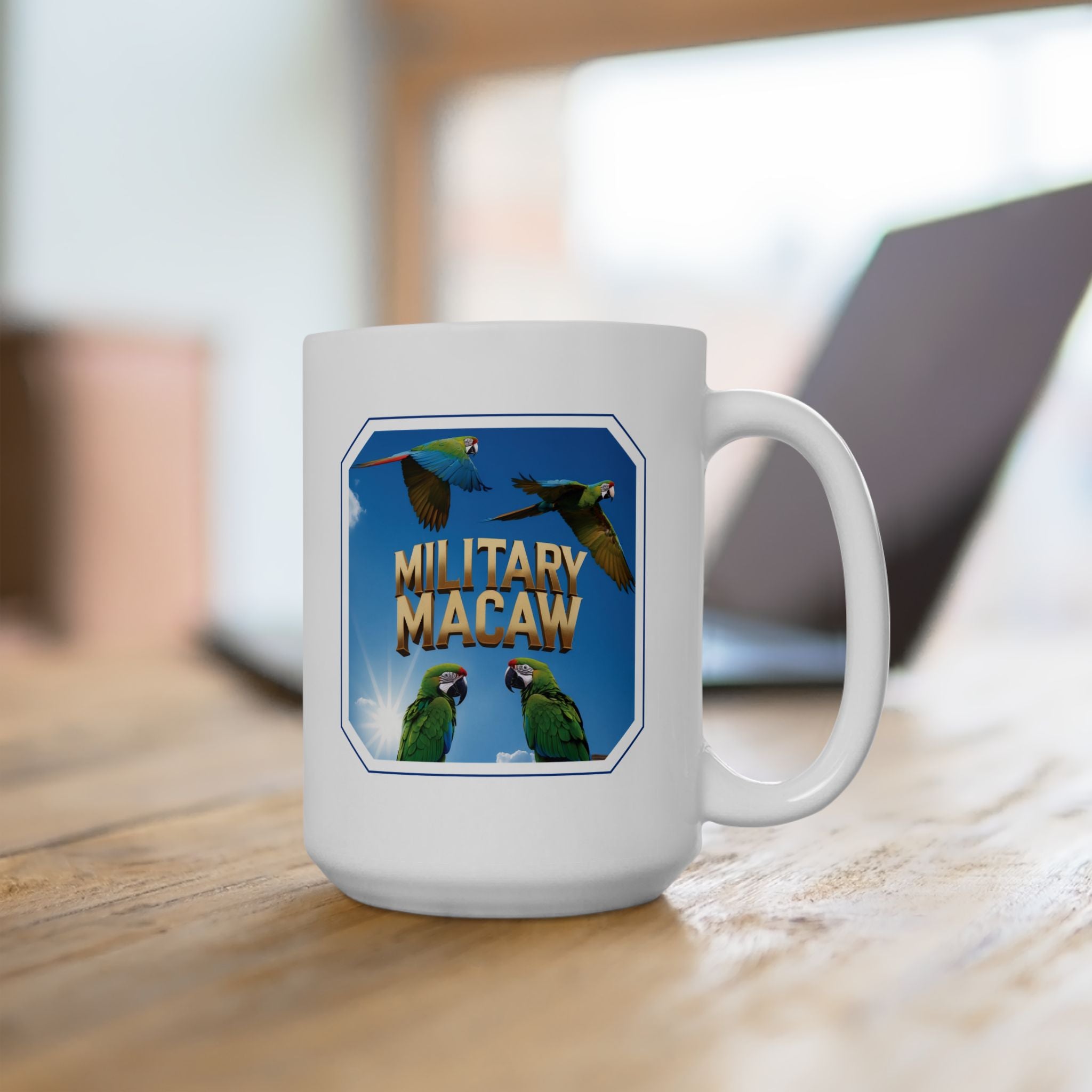 Flying Military Macaw Mug