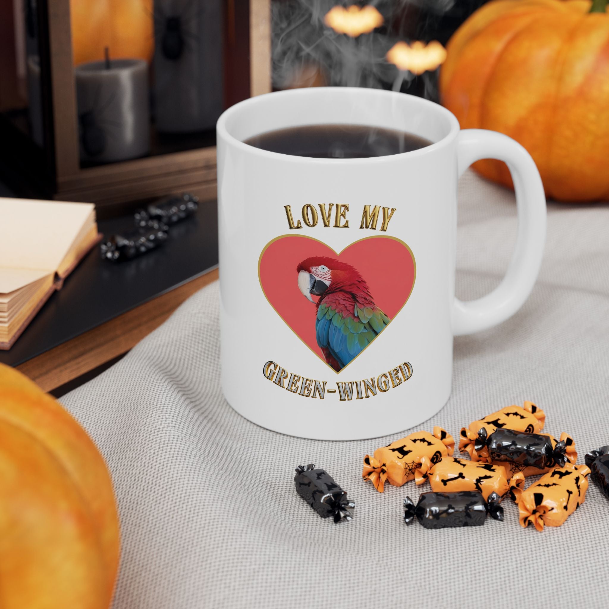 Love My Green-Winged Macaw Mug