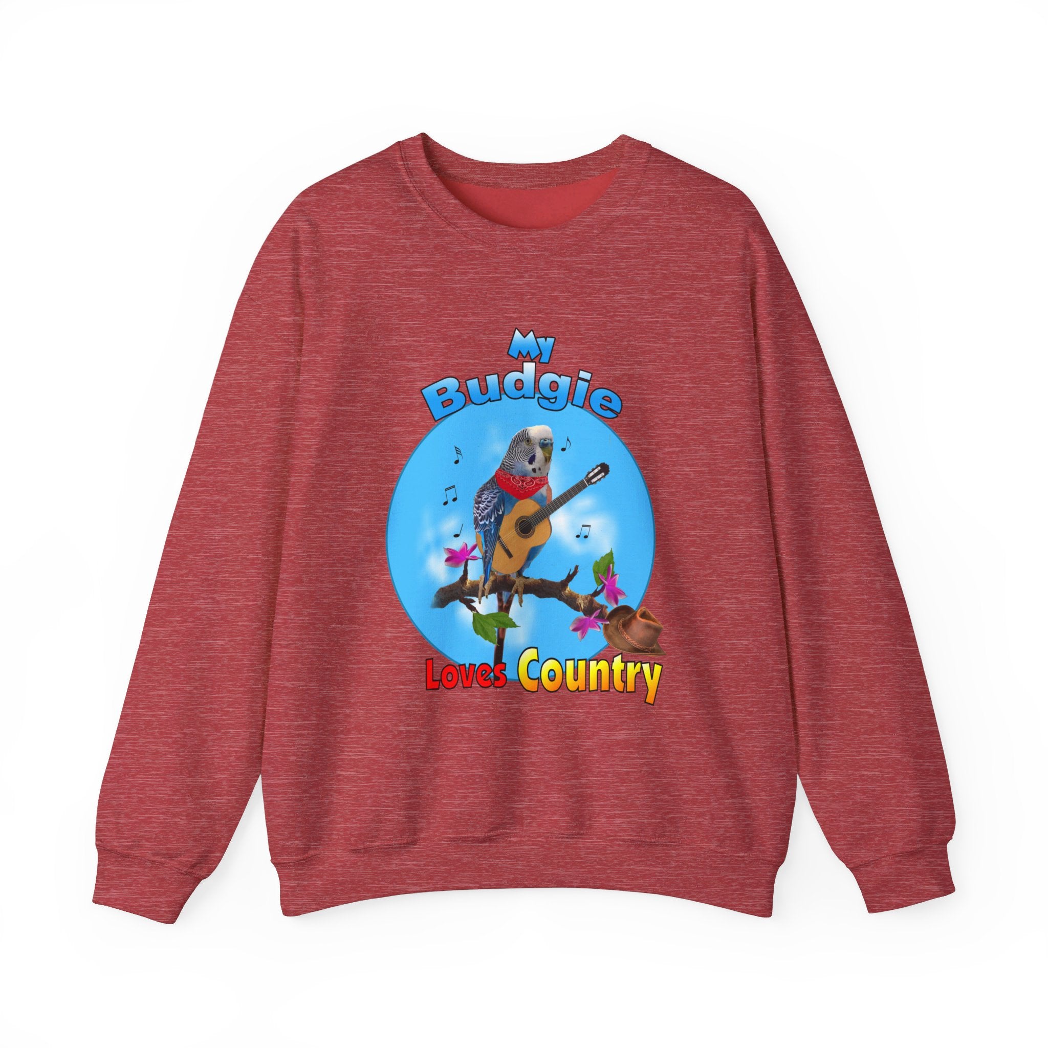 My Blue Budgie Loves Country Sweatshirt