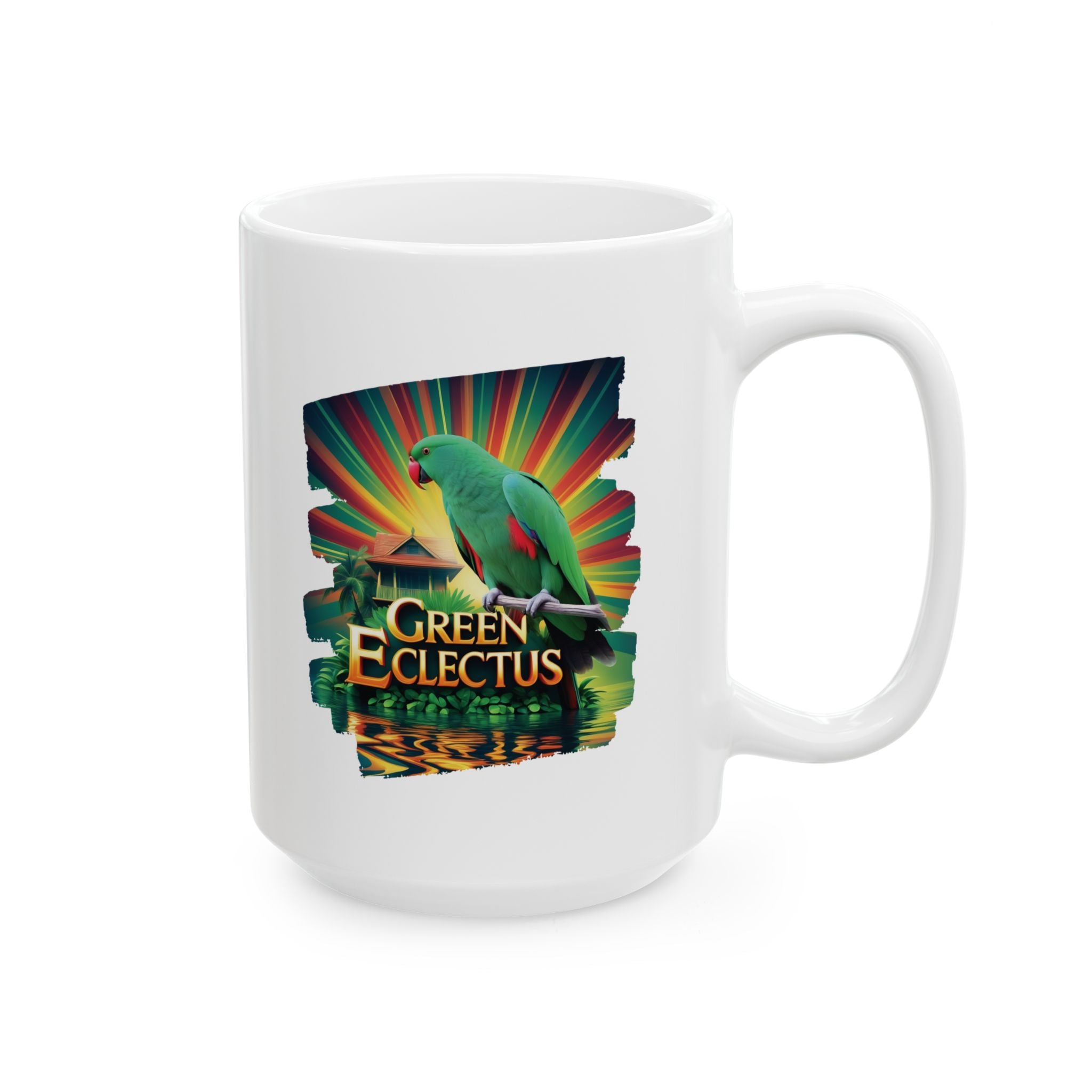 Green Eclectus Mug