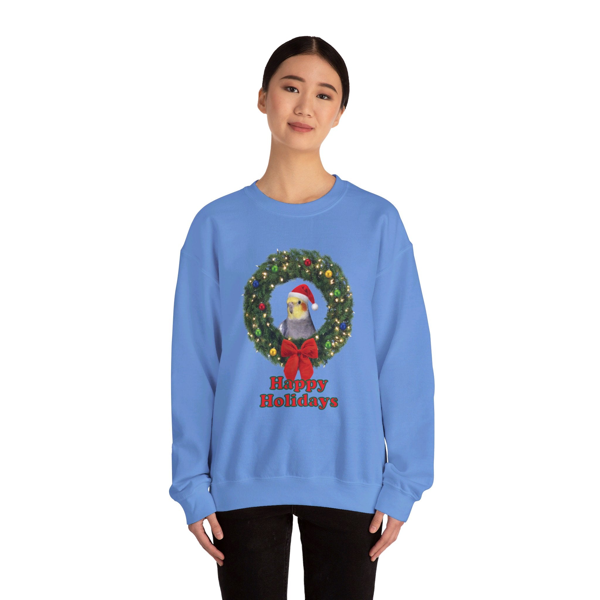 Happy Christmas Holidays Cockatiel Sweatshirt