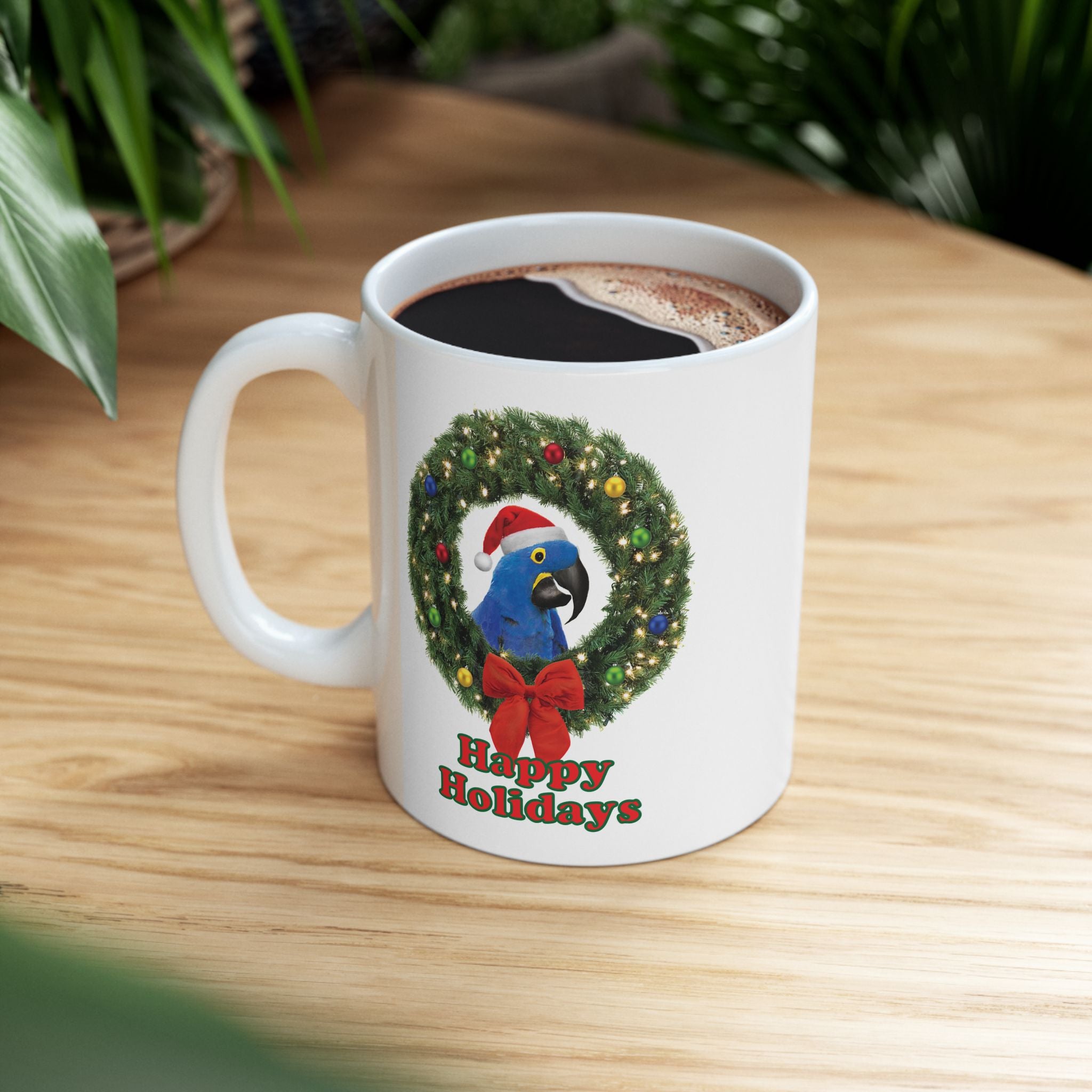 Happy Christmas Holidays Hyacinth Mug