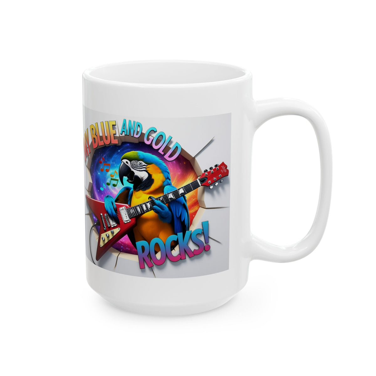 My Blue and Gold Rocks Mug