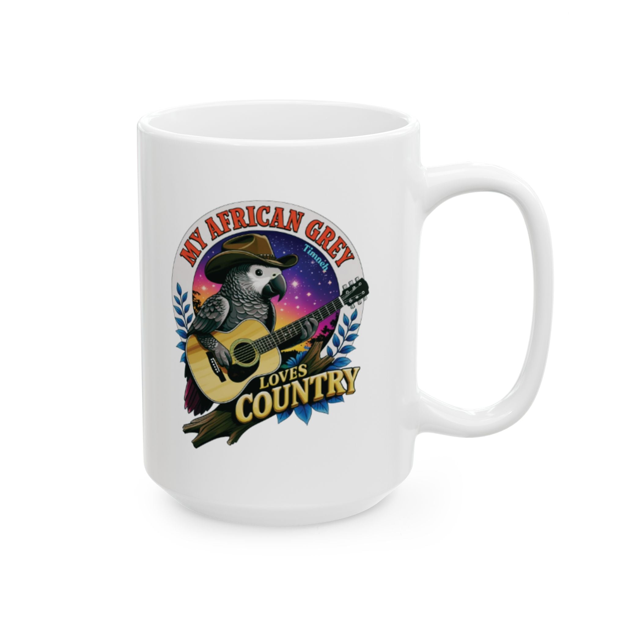 African Grey Timneh Loves Country Mug
