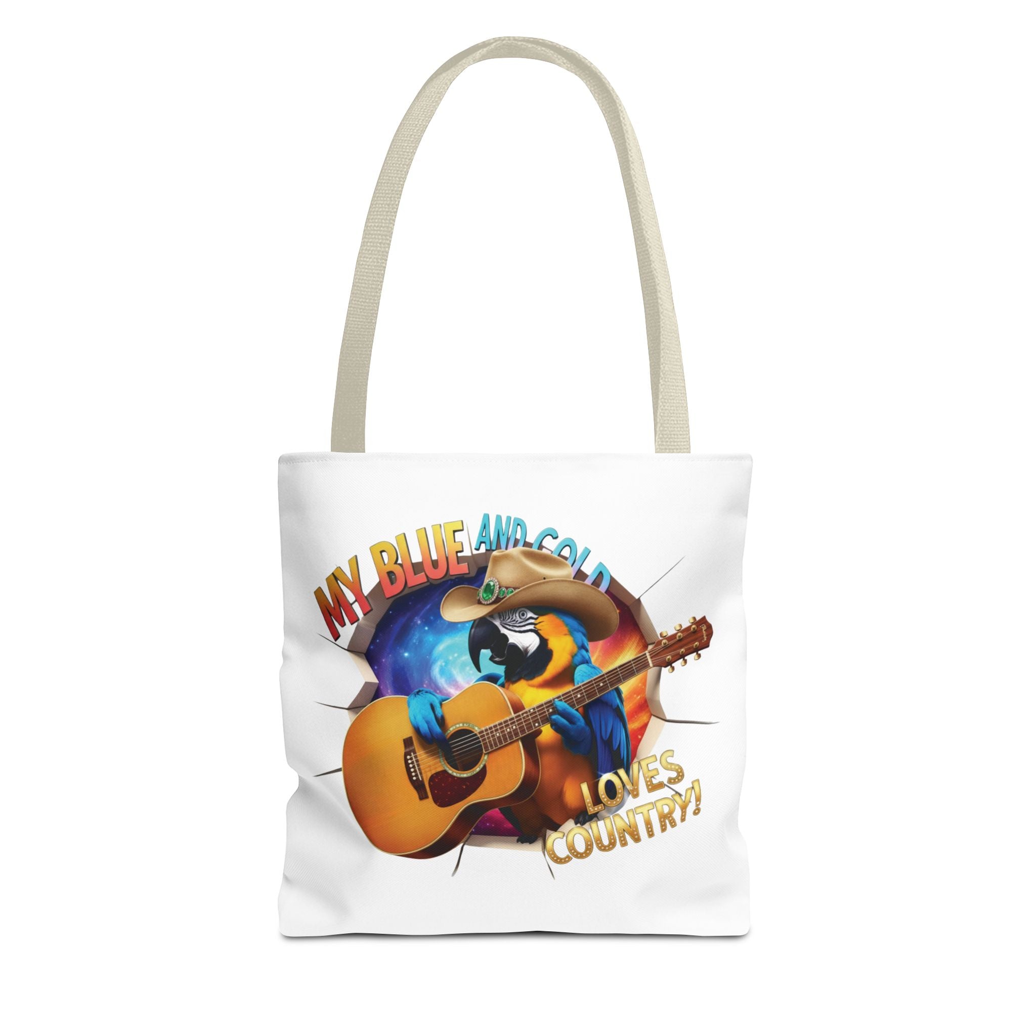 Blue And Gold Loves Country Tote Bag