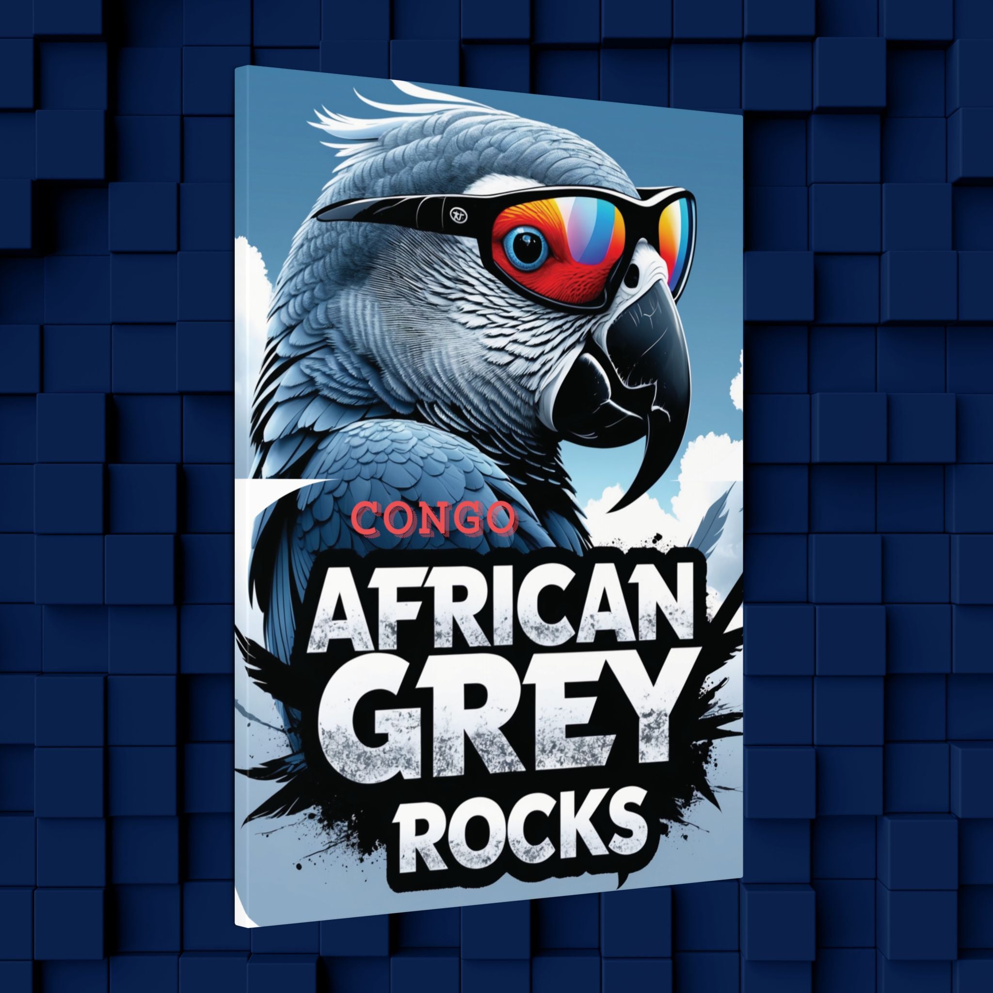 African Grey Rocks Canvas Wall Hangings