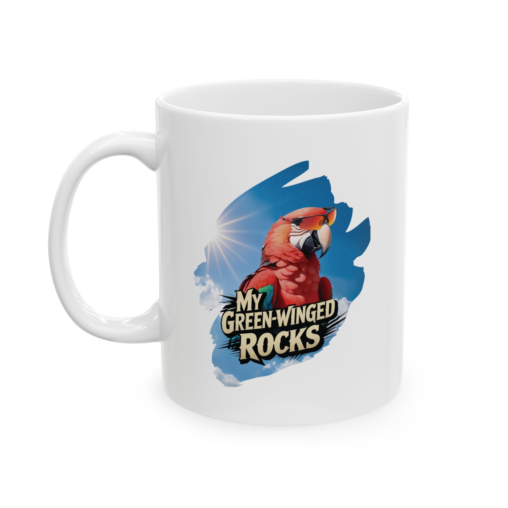 My Green-Winged Macaw Rocks Mug