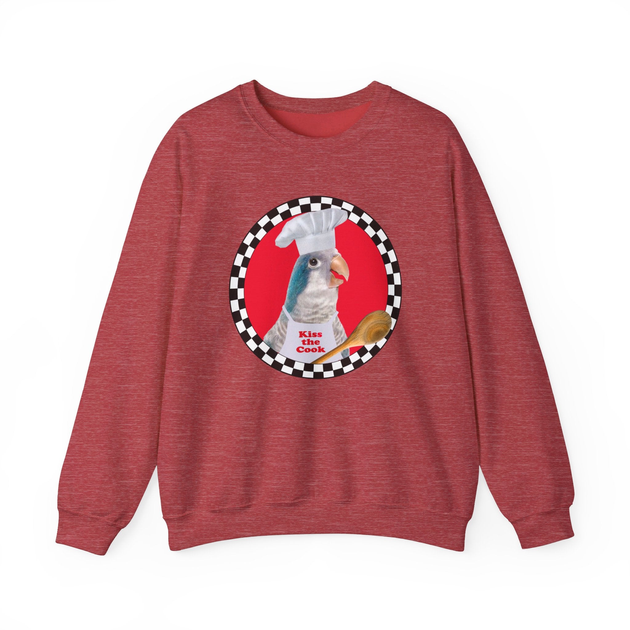 Kiss The Cook Spoon Blue Quaker Sweatshirt