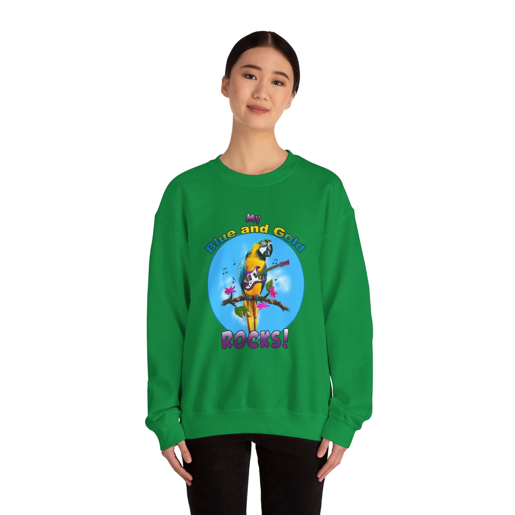 My Blue And Gold Rocks Guitar Sweatshirt