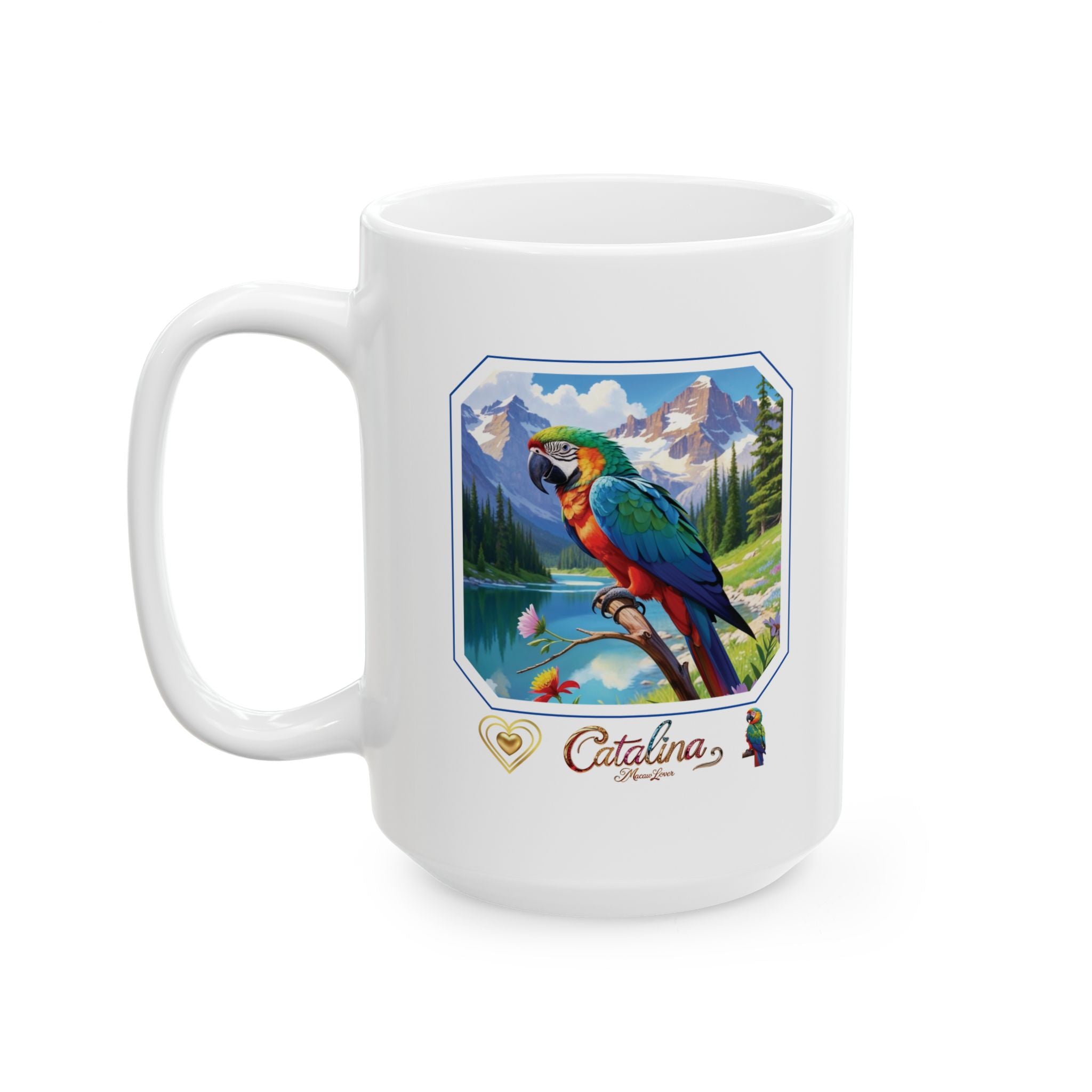 Catalina Macaw Lover Lake Scenic Mug