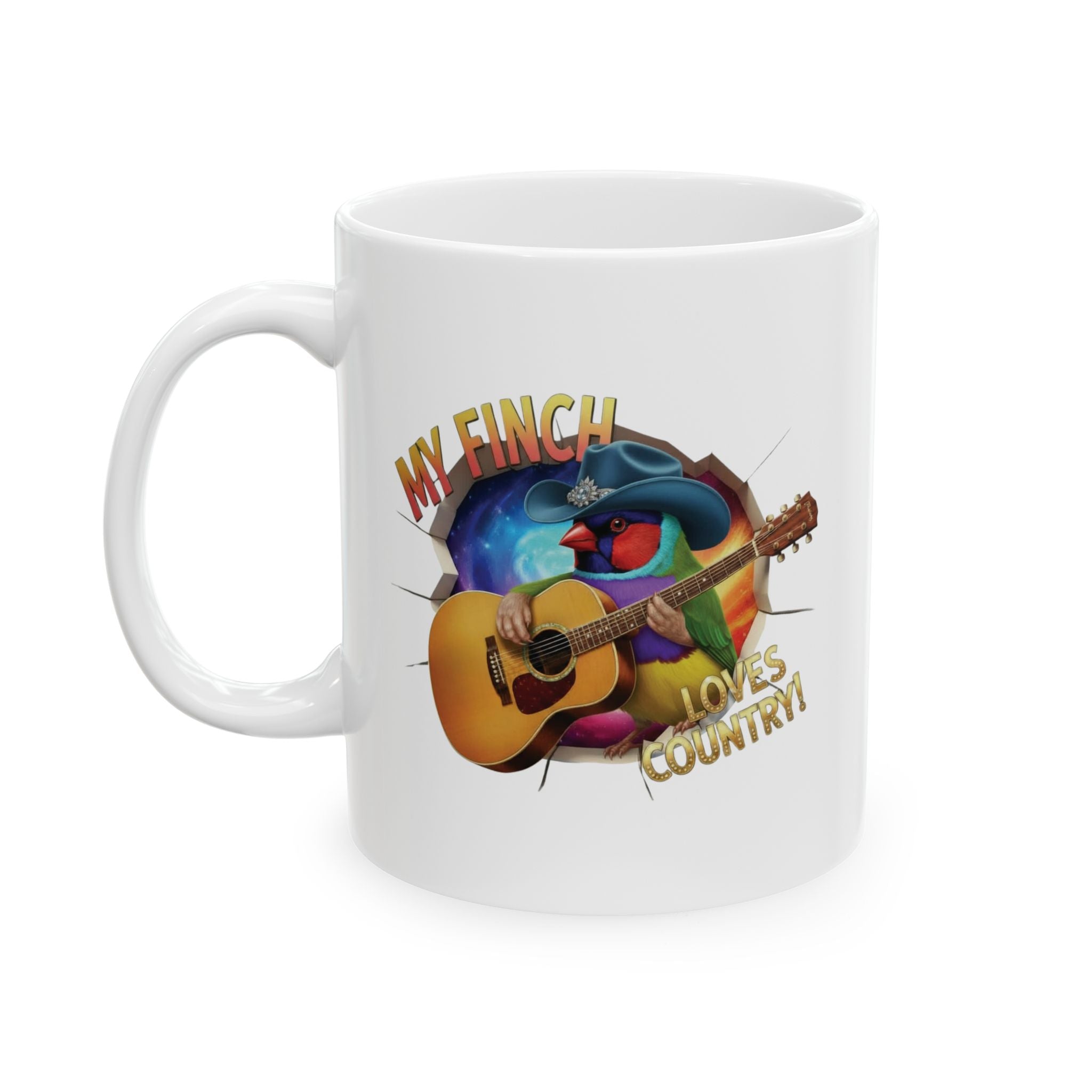 My Finch Loves Country Mug