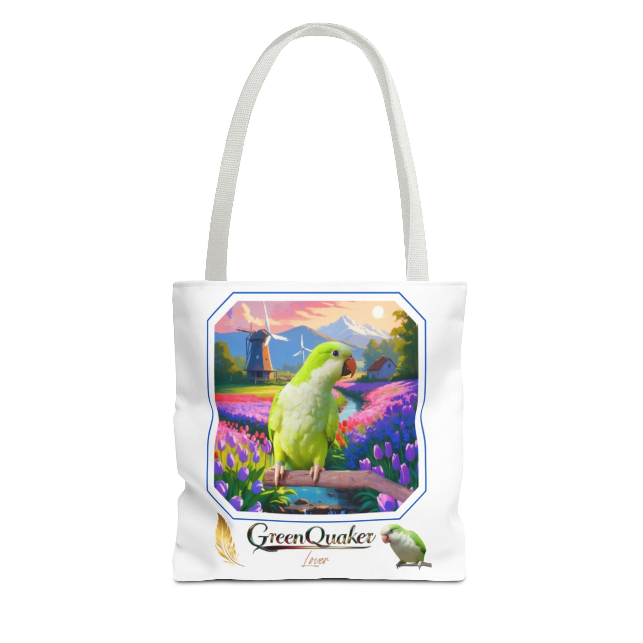 Floral Green Quaker Lover Tote Bag