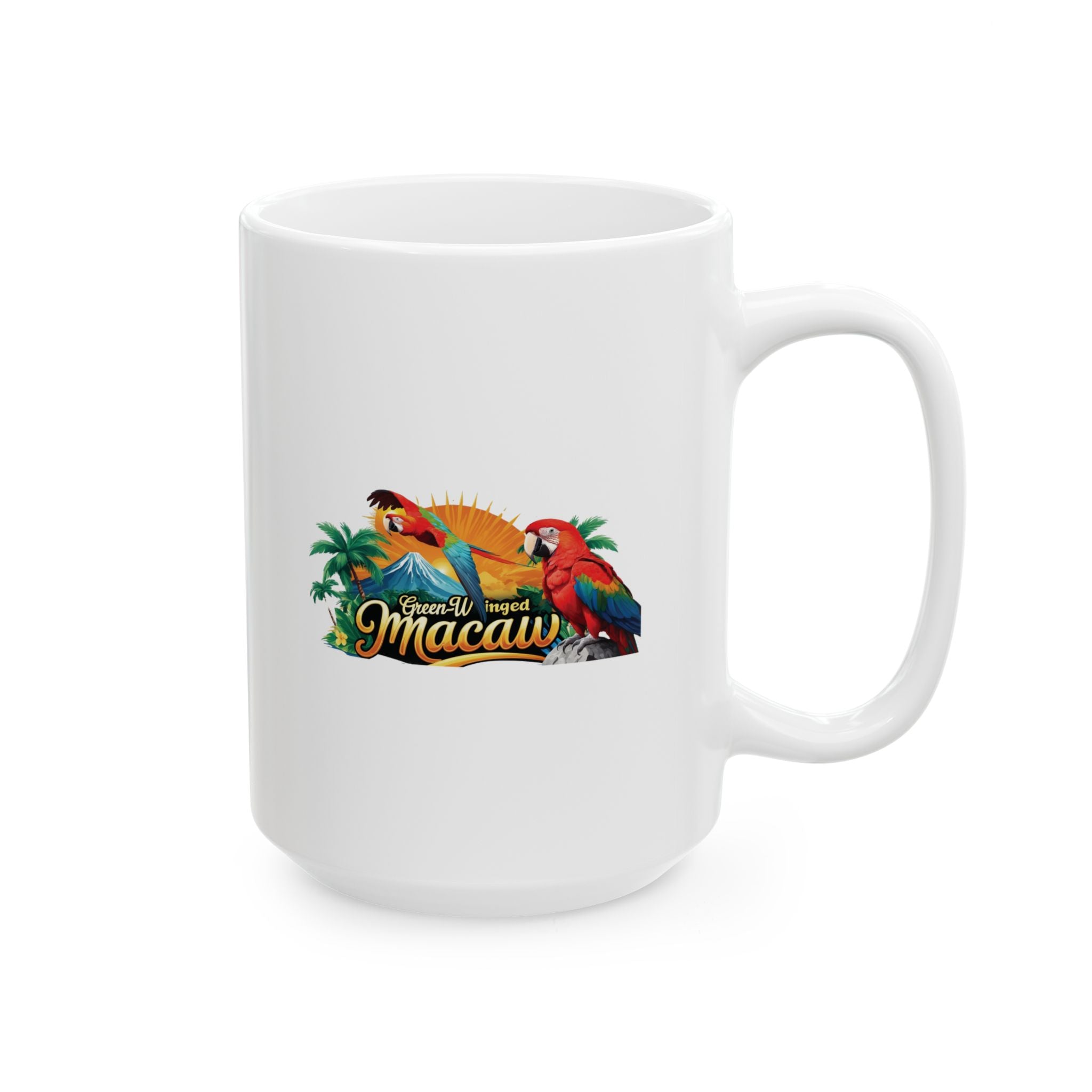 Rainbow Green-Winged Macaw Mug