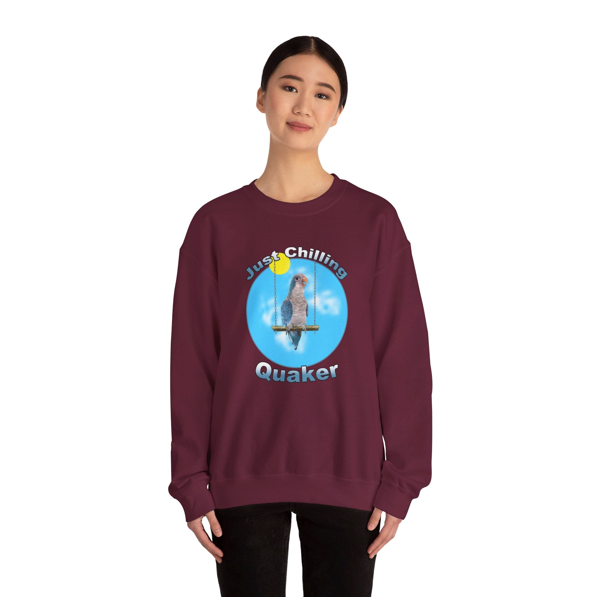 Just Chilling Swing Blue Quaker Sweatshirt