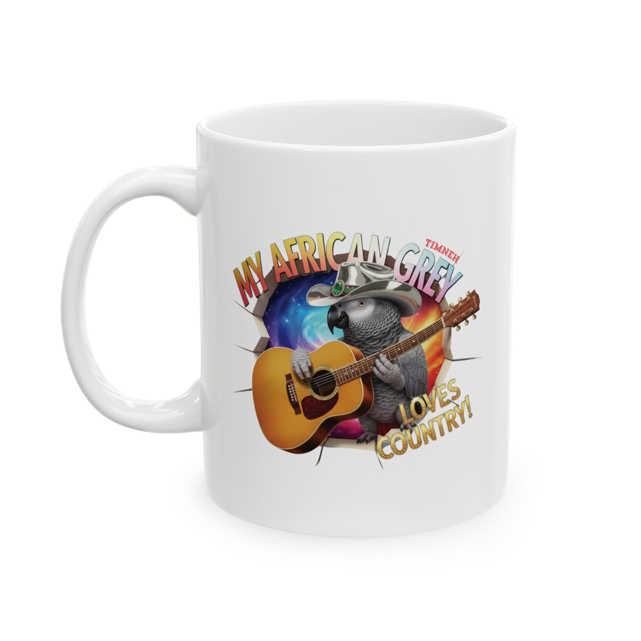 African Grey Timneh Loves Country Mug
