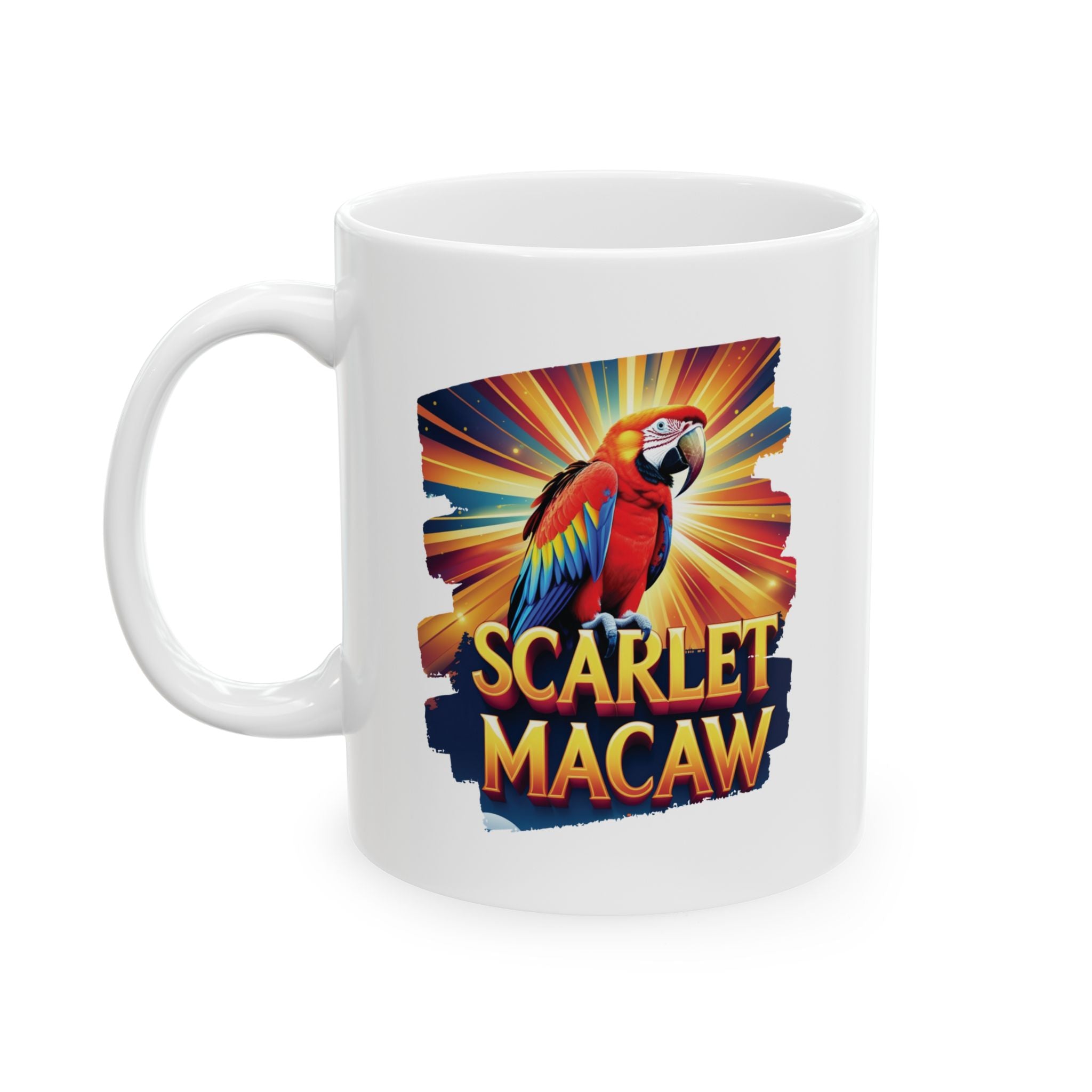 Scarlet Macaw Sunburst Mug