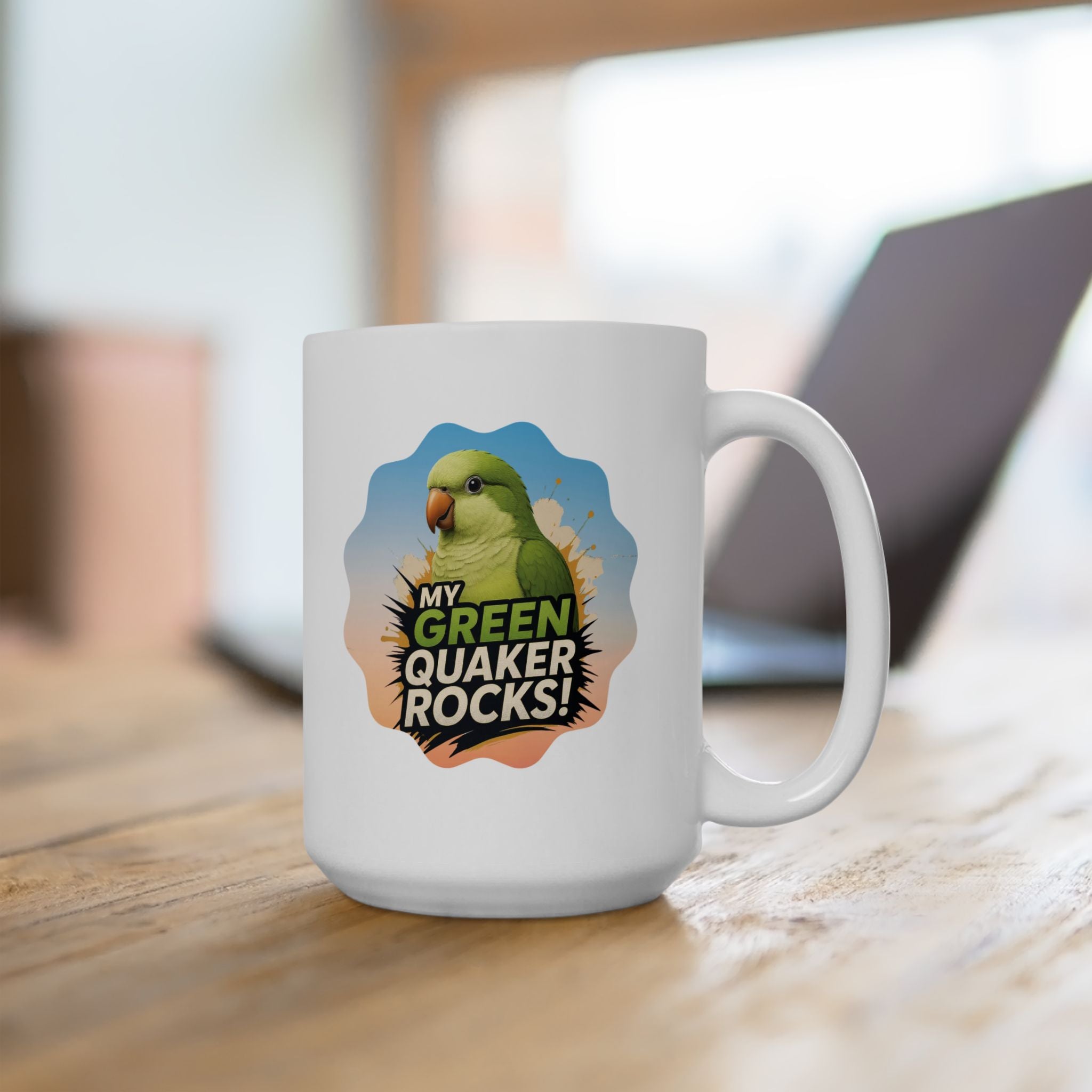 Green Quaker Rocks Mug