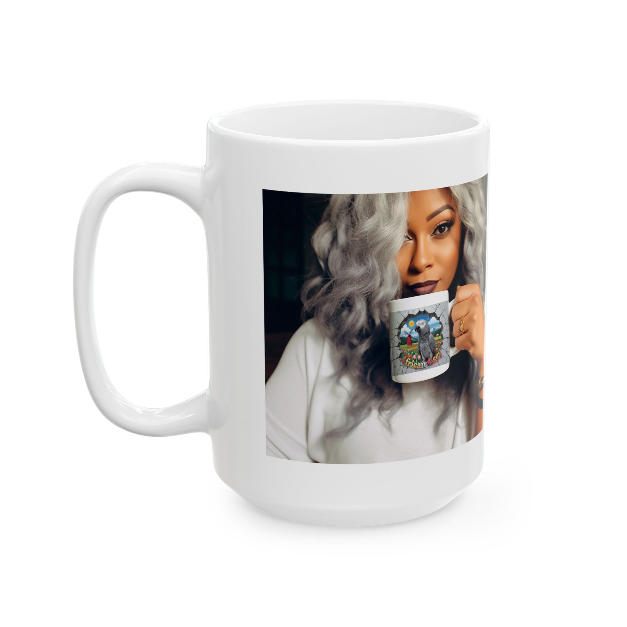 African Grey Timneh Nature Scenic Mug