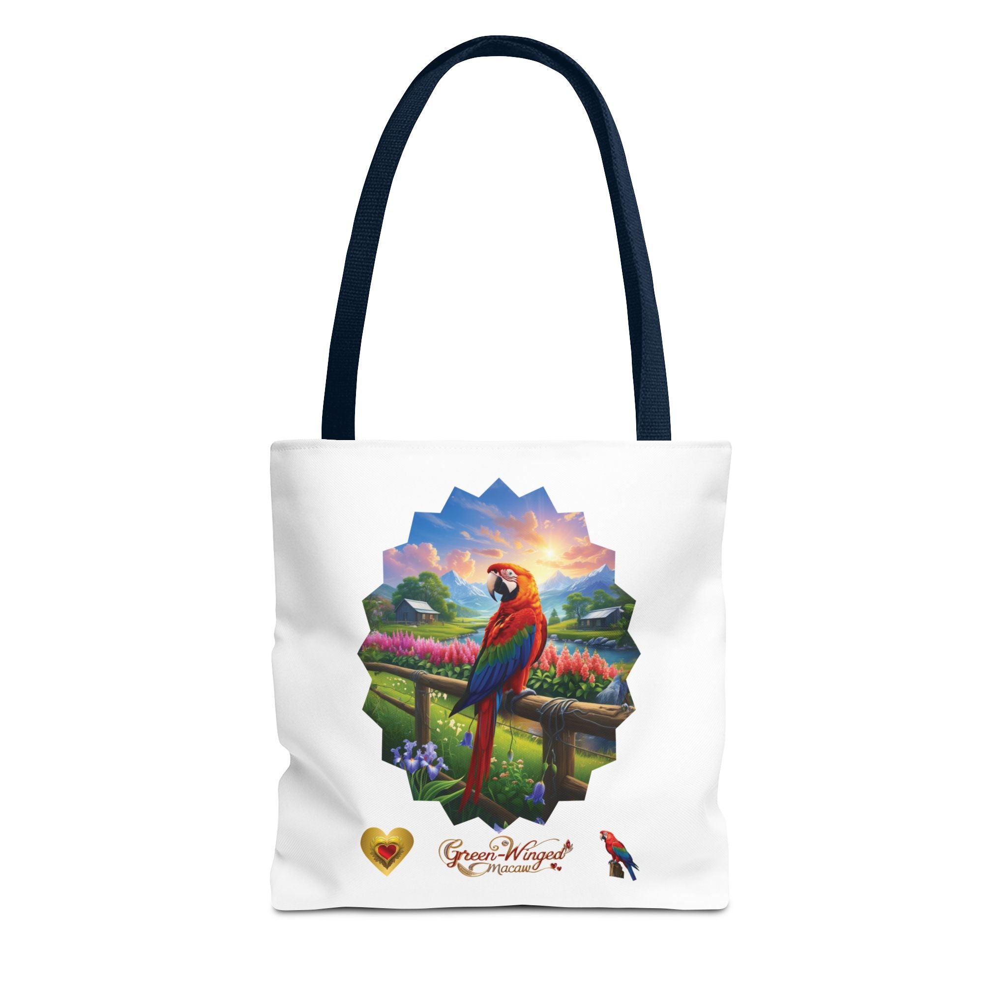 Green Winged Macaw Nature Tote Bag