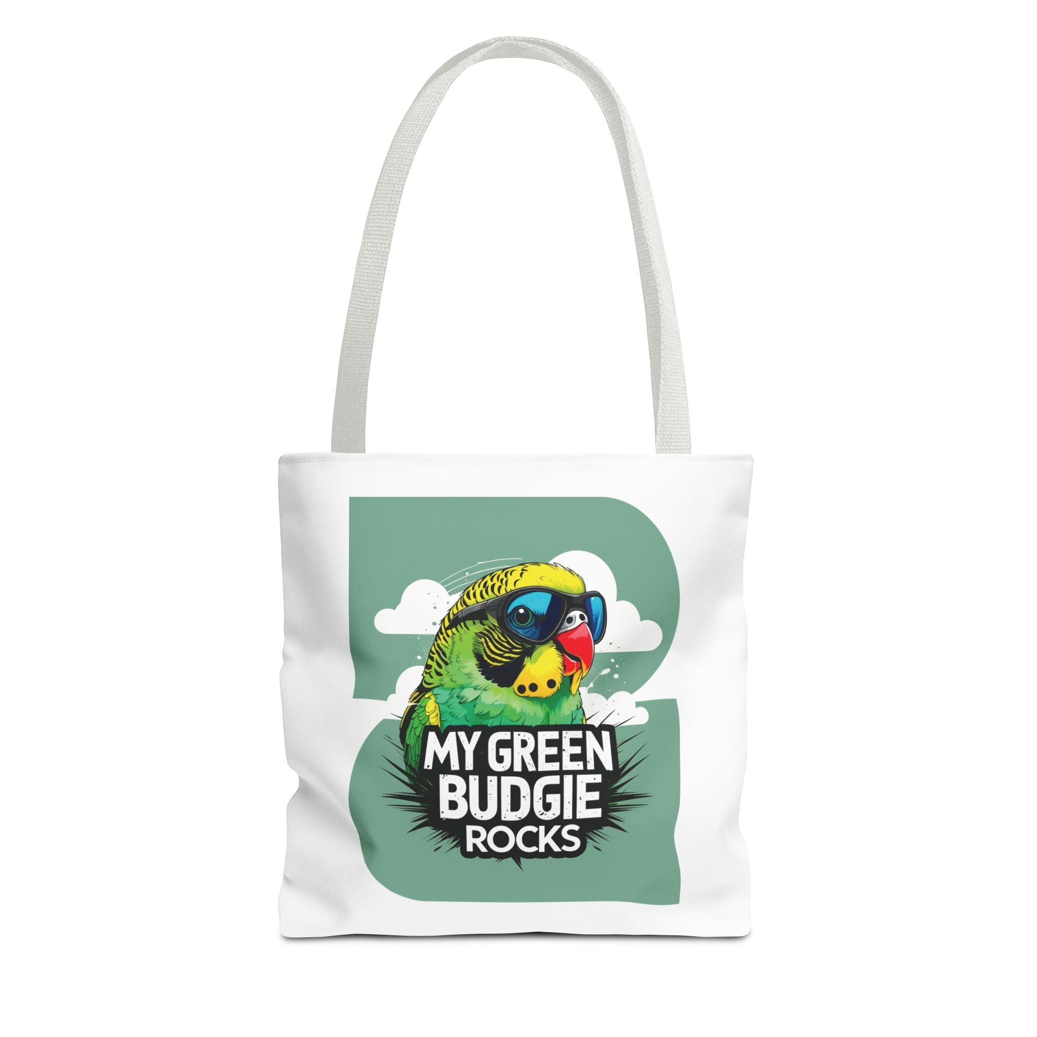 Green Budgie Rocks Tote Bag