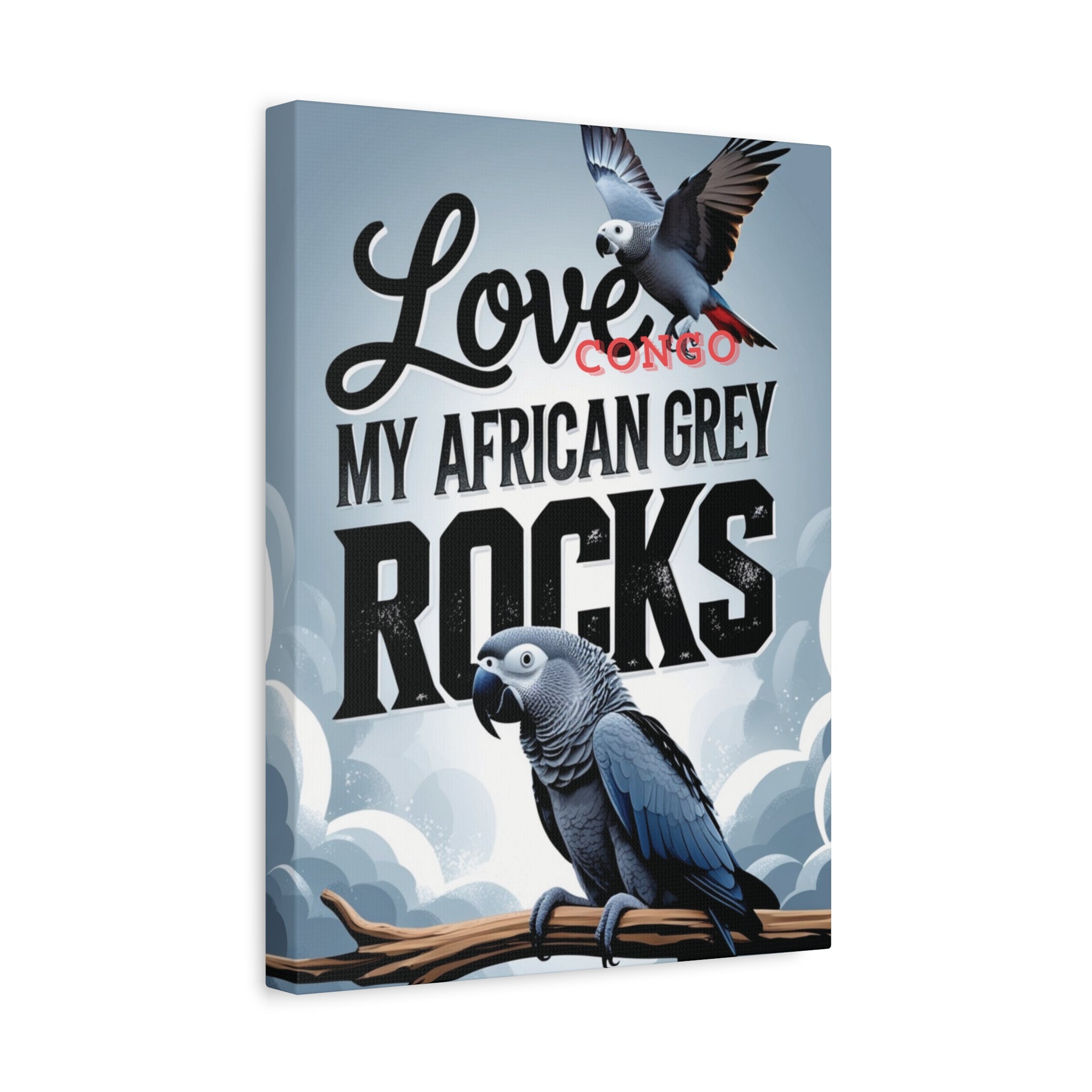 African Grey Congo Wall-Hanging