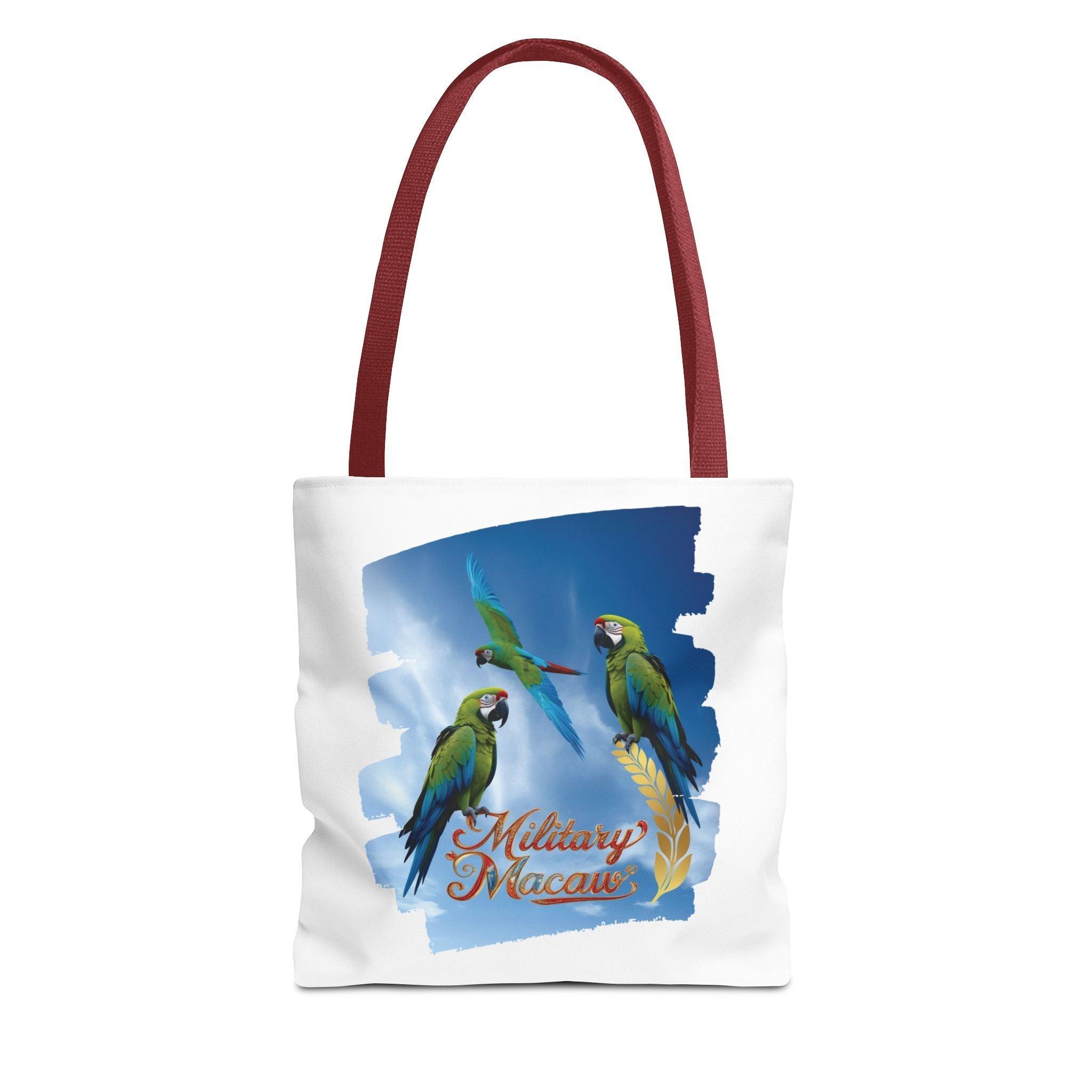 Military Macaw Flying Tote Bag