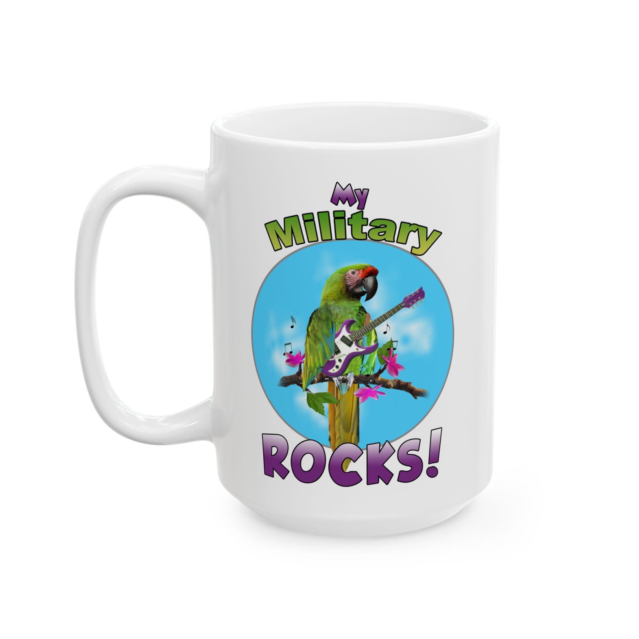 My Military Rocks Guitar Mug