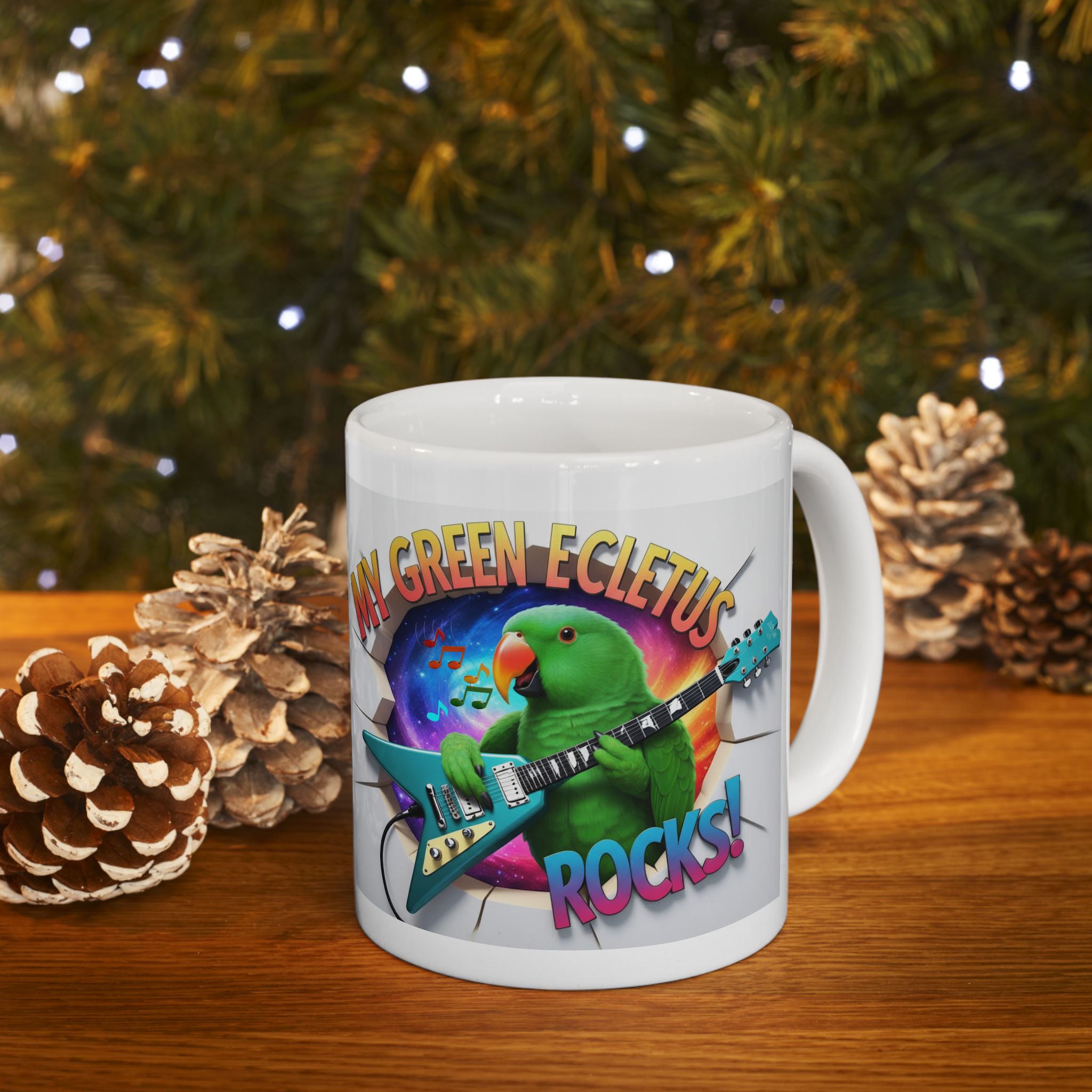 My Green Eclectus Rocks Mug