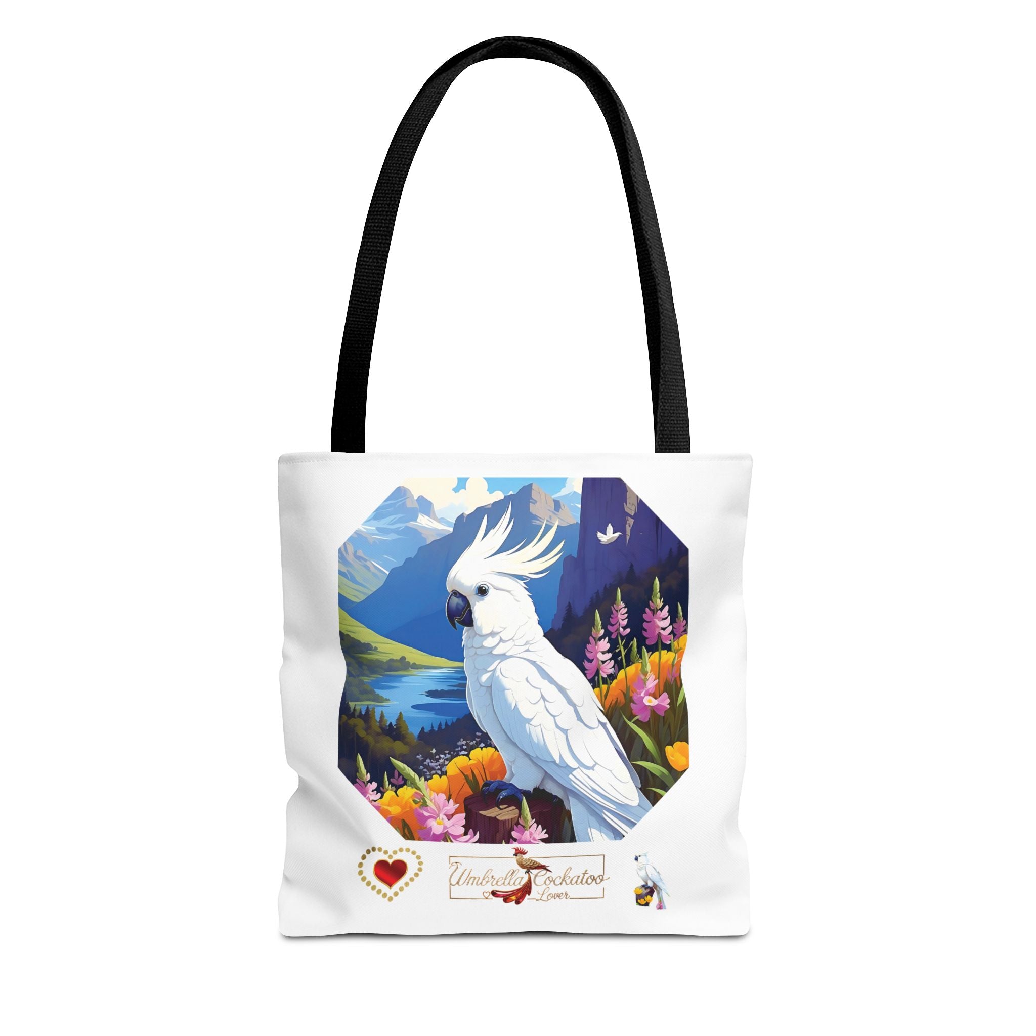 Floral Umbrella Cockatoo Lover Tote Bag