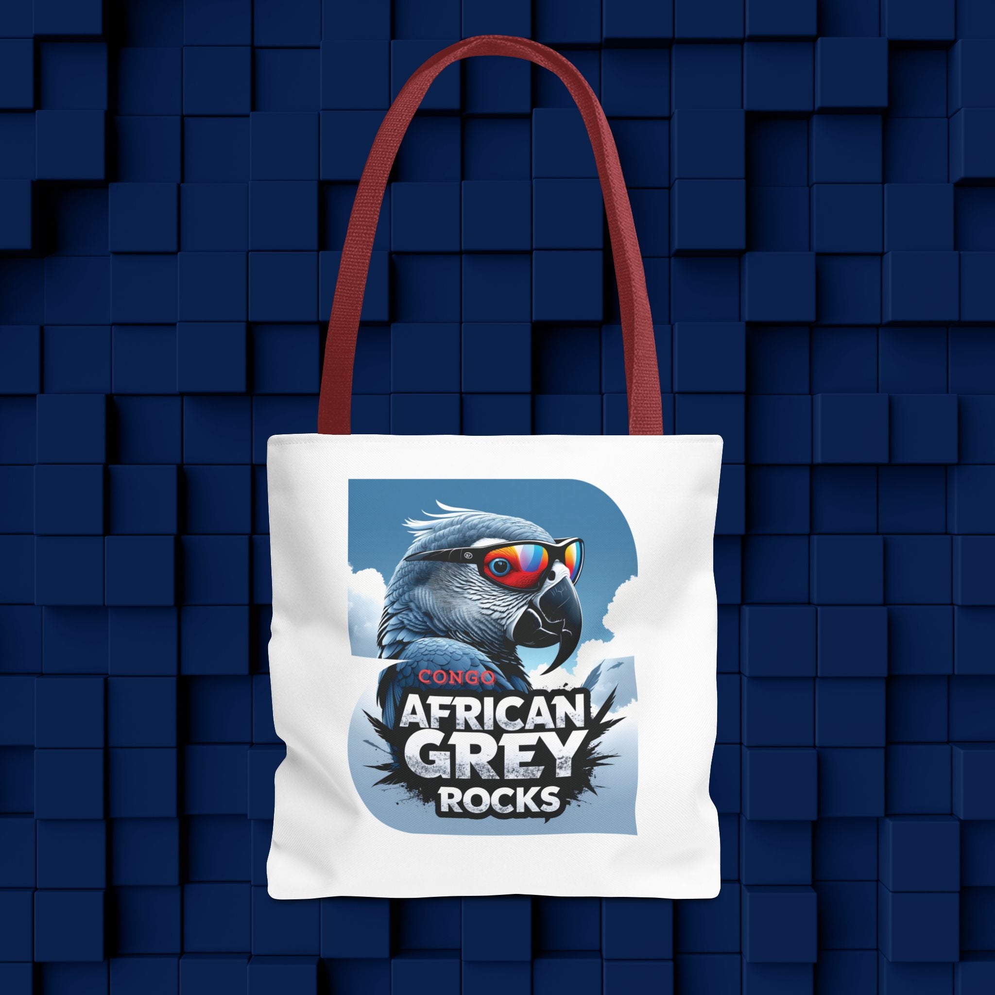 Tote Bag With African Grey Rocks Design