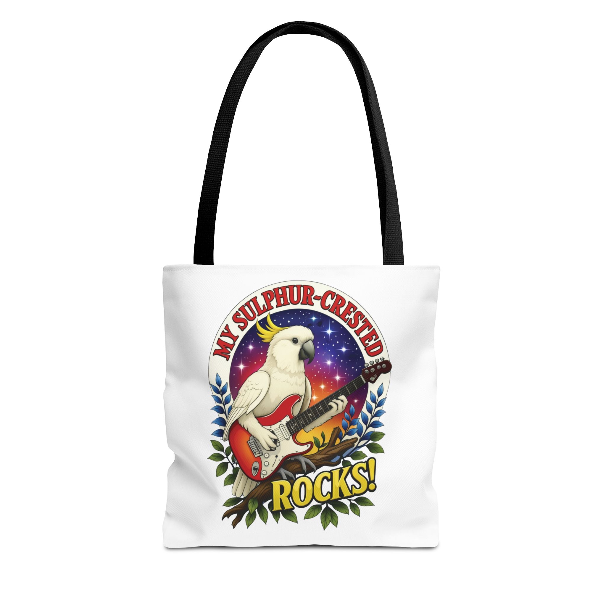 Sulphur-Crested Cockatoo Rocks Tote Bag