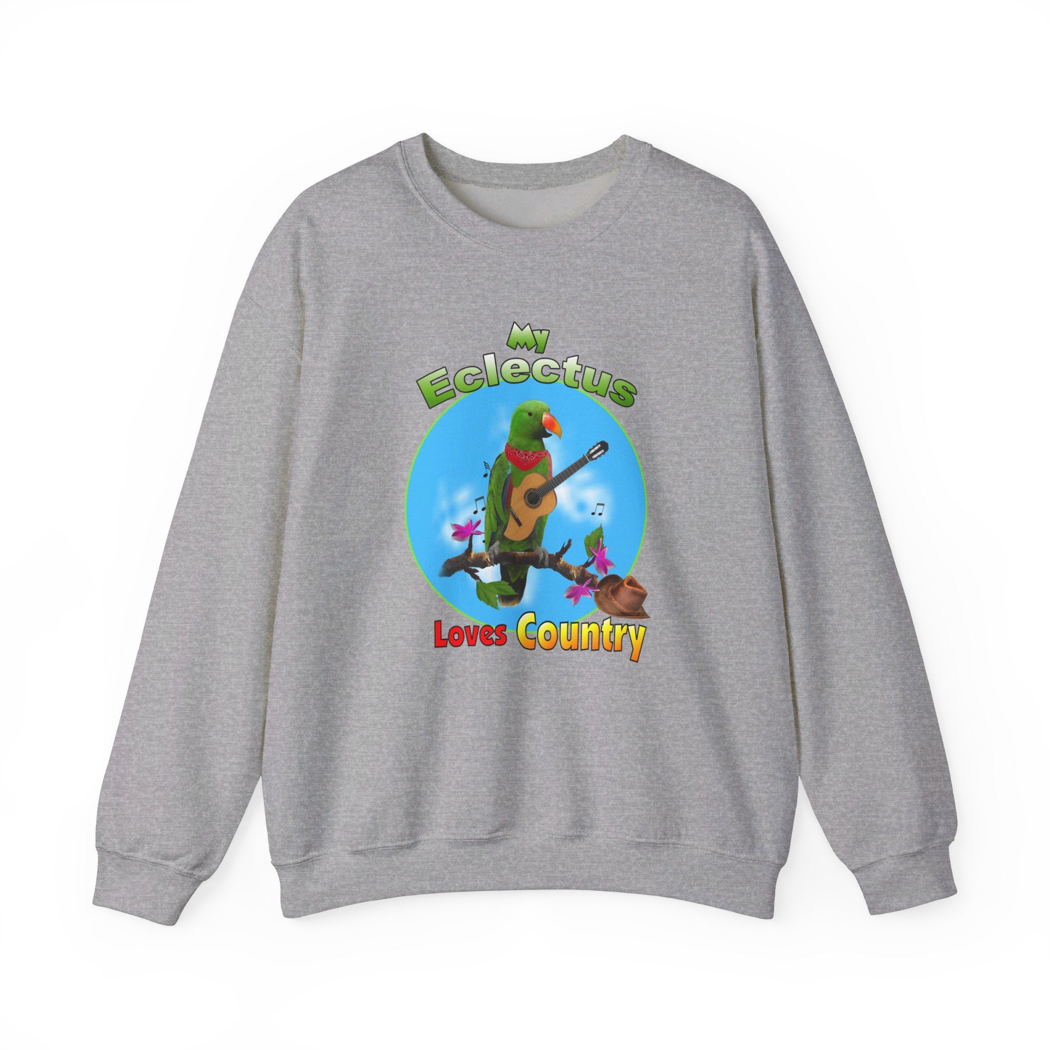 My Green Eclectus Loves Country Sweatshirt
