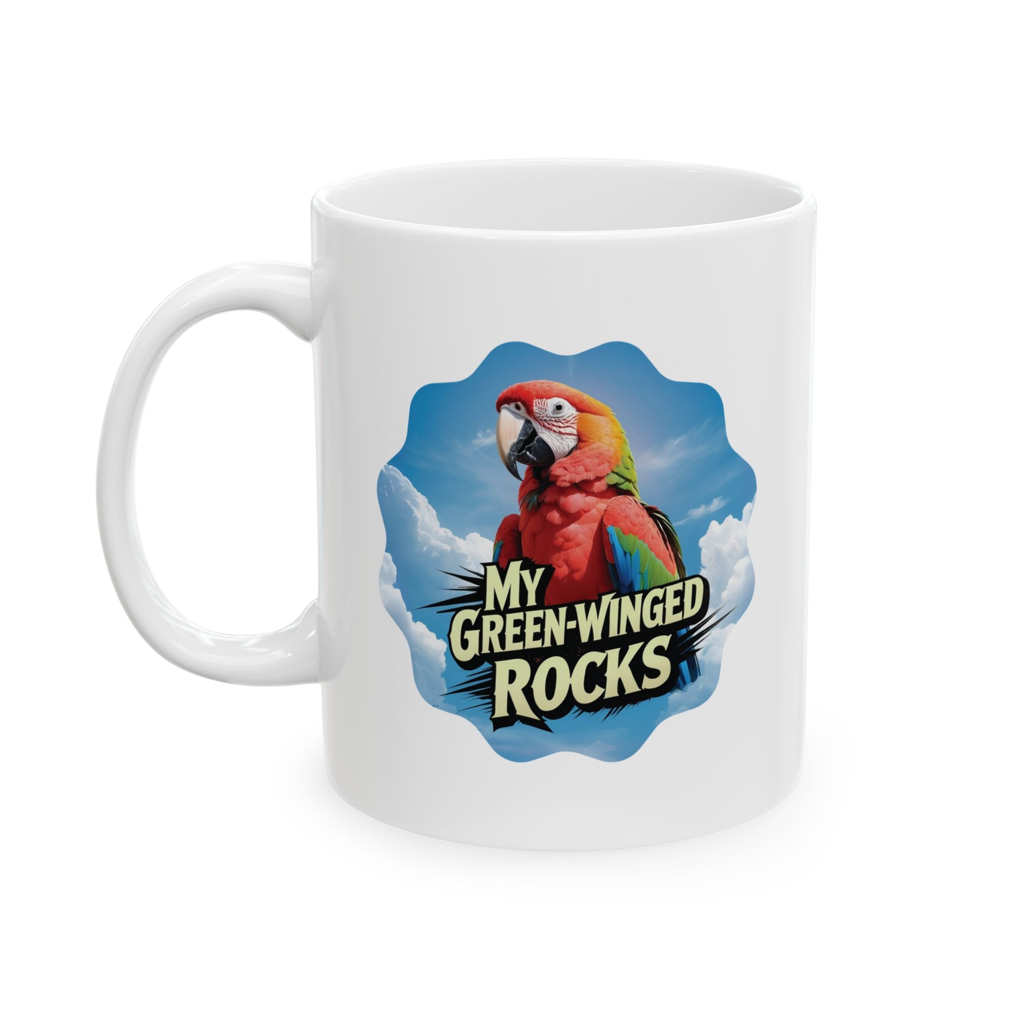 My Green Winged Rocks Mug