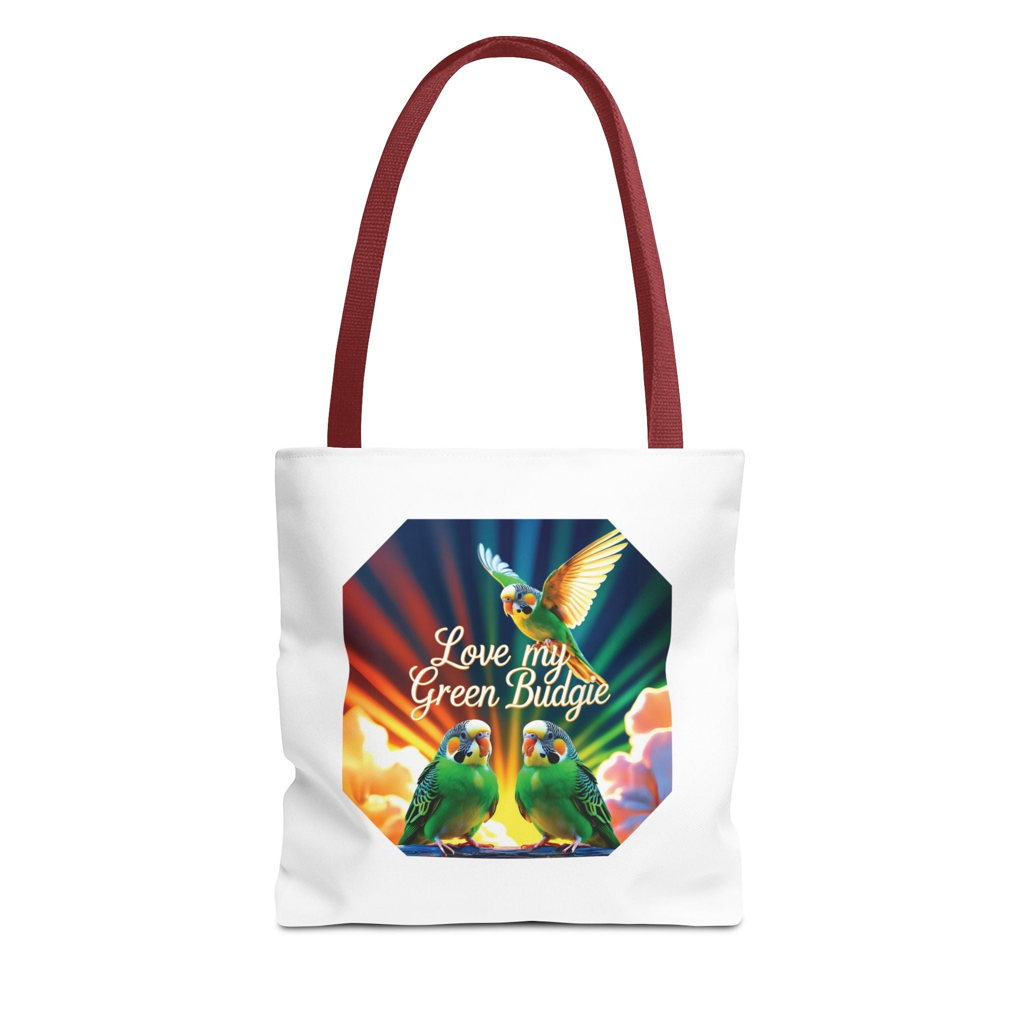 Love My Green Budgie Tote Bag